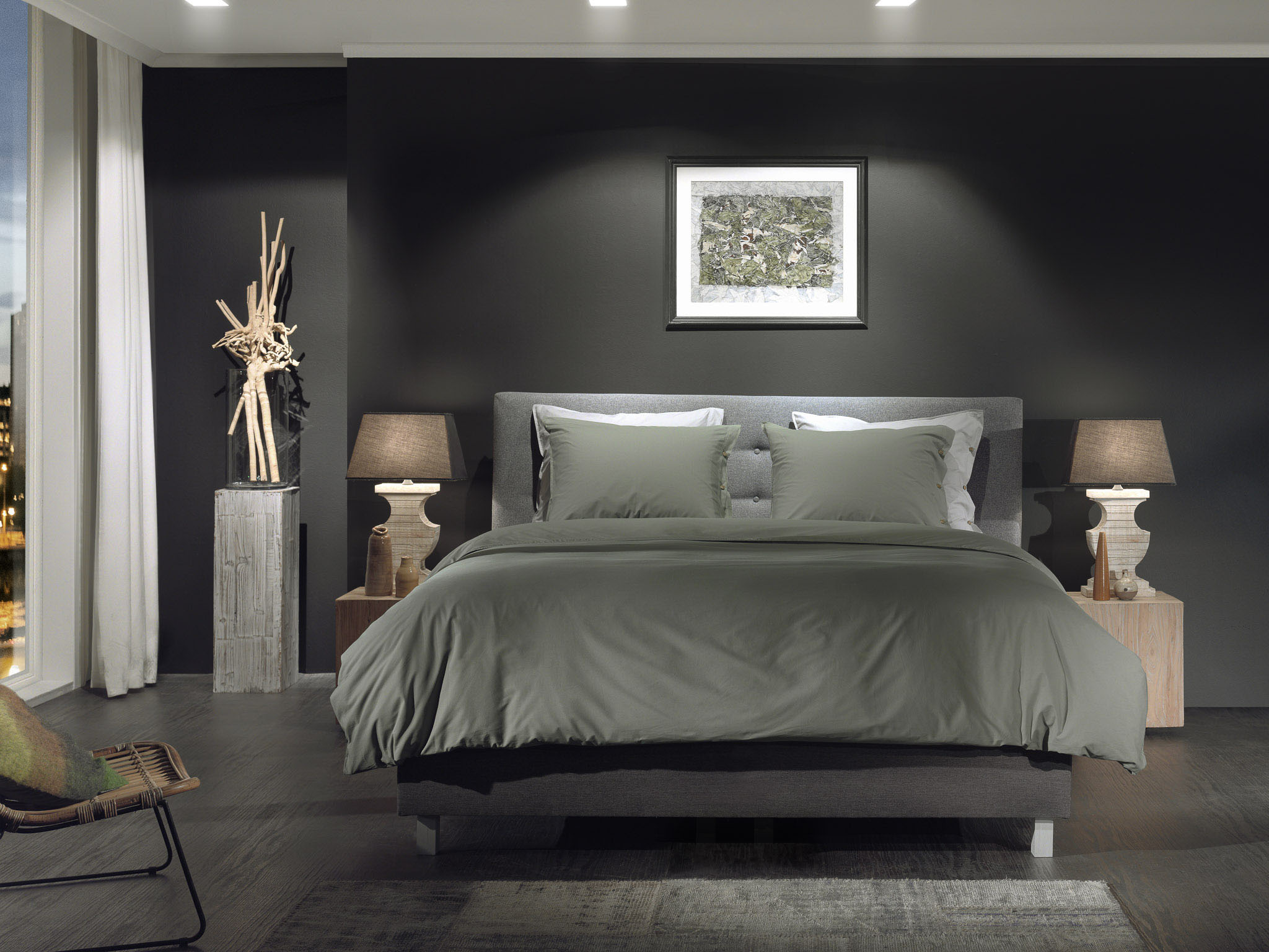 YELLOW "Percale" 2 Uni Design, 100% Baumwolle ab 135x200 cm.