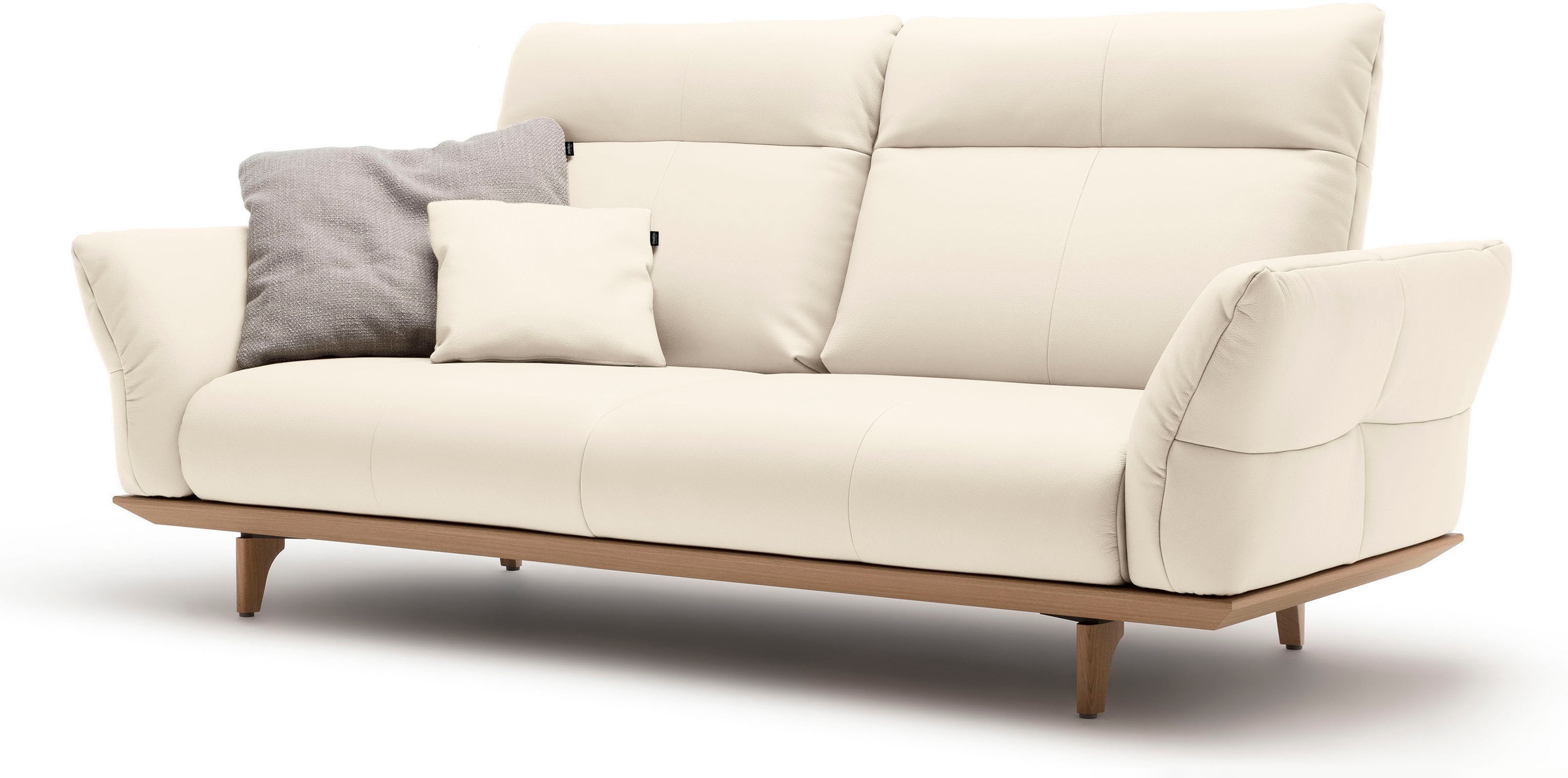 Creation BY ROLF BENZ 3-Sitzer "CR.460" Sockel in Eiche, Füße Eiche natur, günstig online kaufen