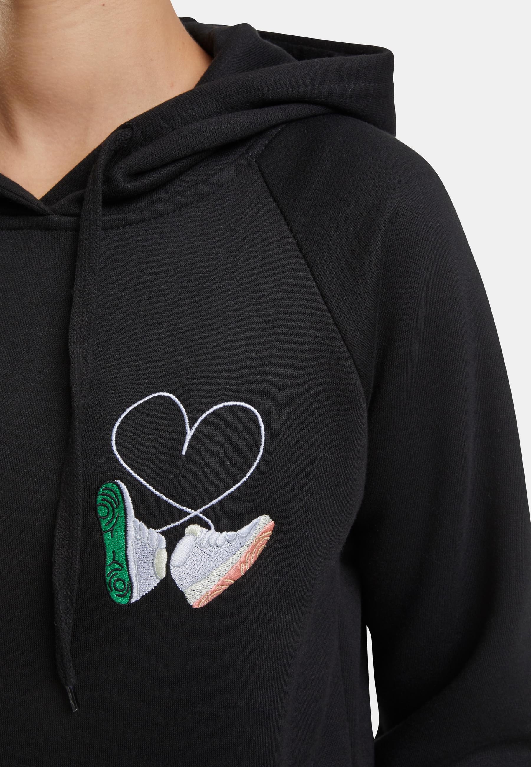 MisterTee Kapuzenpullover »MisterTee Herren Damen Ladies Kicks Love EMB Hoody«, (1 tlg.)