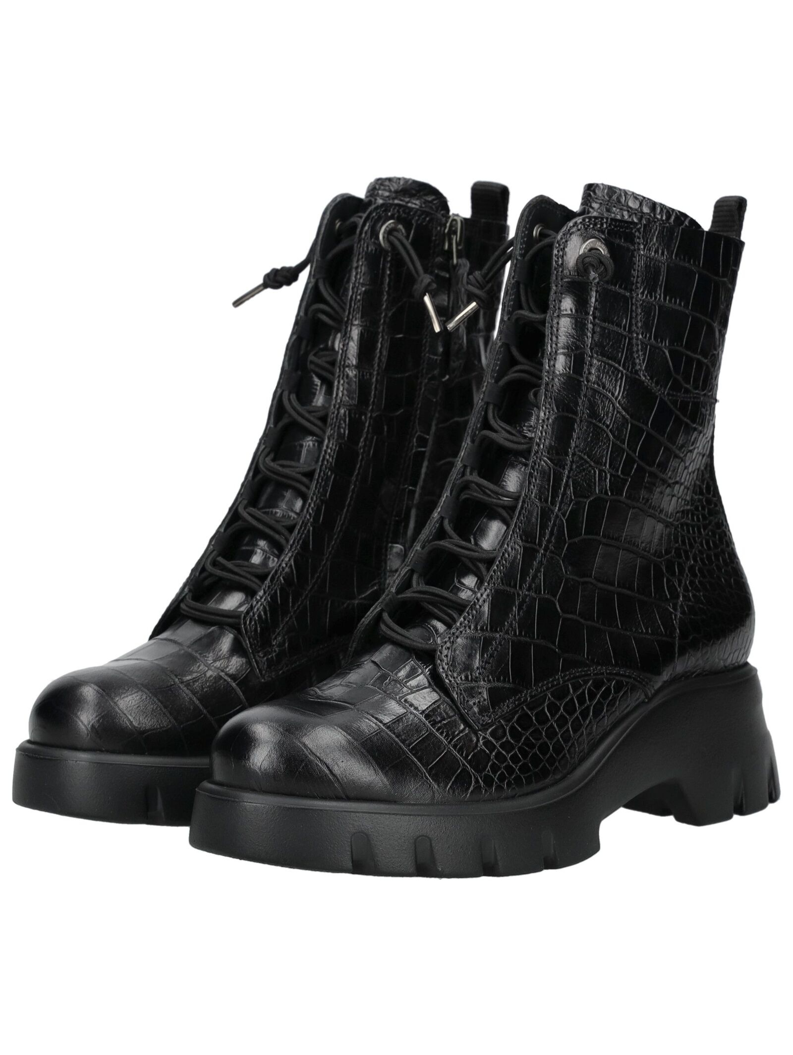 Paul Green Lace-up Boot Smooth Leather Black Size 40.5 3