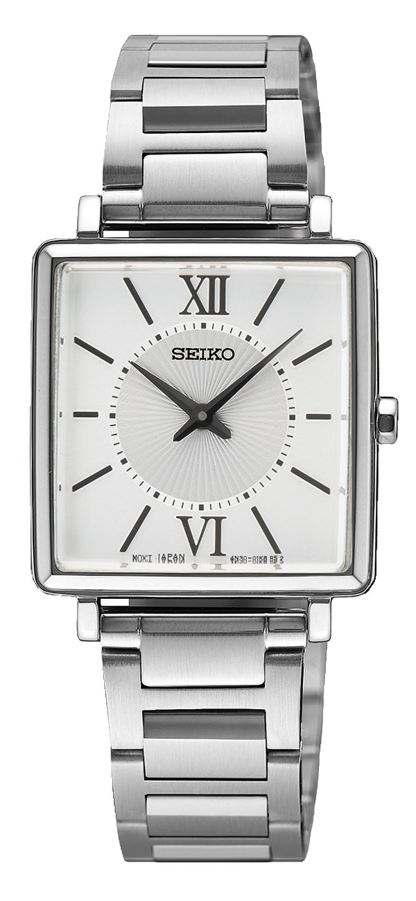 Seiko Quarzuhr Armbanduhr, Damenuhr, Edelstahlarmband, analog