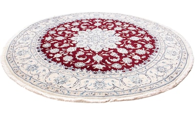 Orientteppich »Perser - Nain rund - 245 x 245 cm - dunkelrot«, rund