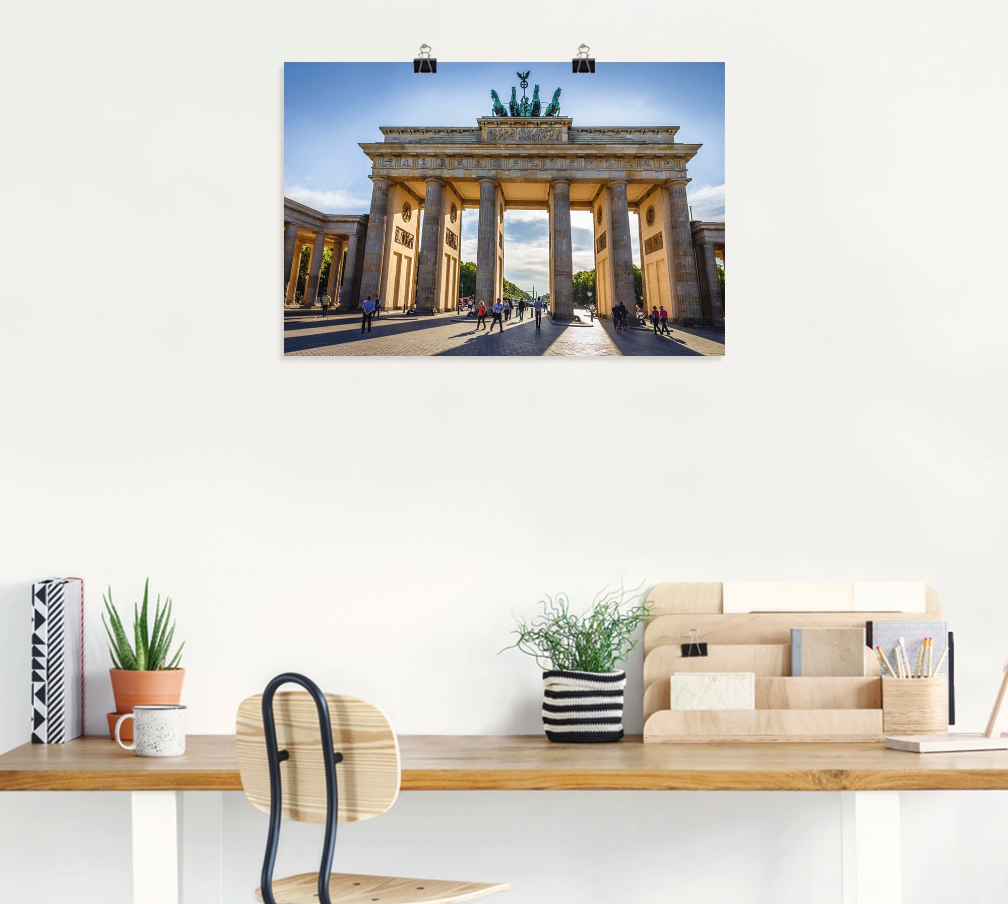 Artland Wandbild »Brandenburger Tor in Wandaufkleber | (1 BAUR Poster Größen Alubild, oder Gebäude, St.), in als Leinwandbild, Berlin«, versch. bestellen