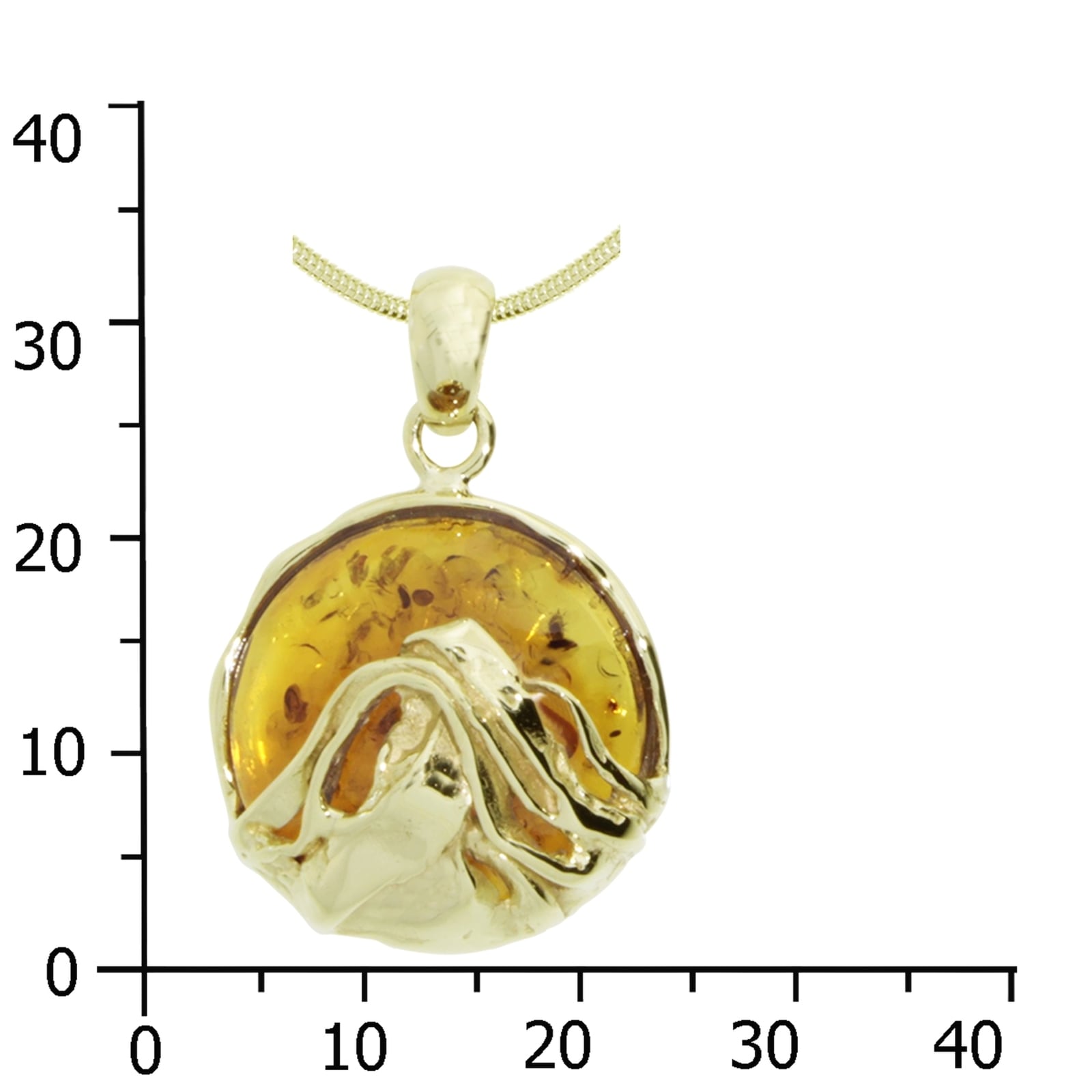 OSTSEE-SCHMUCK Kette und Anhänger Set »- Anngret - Gold 333/000 - Bernstein«