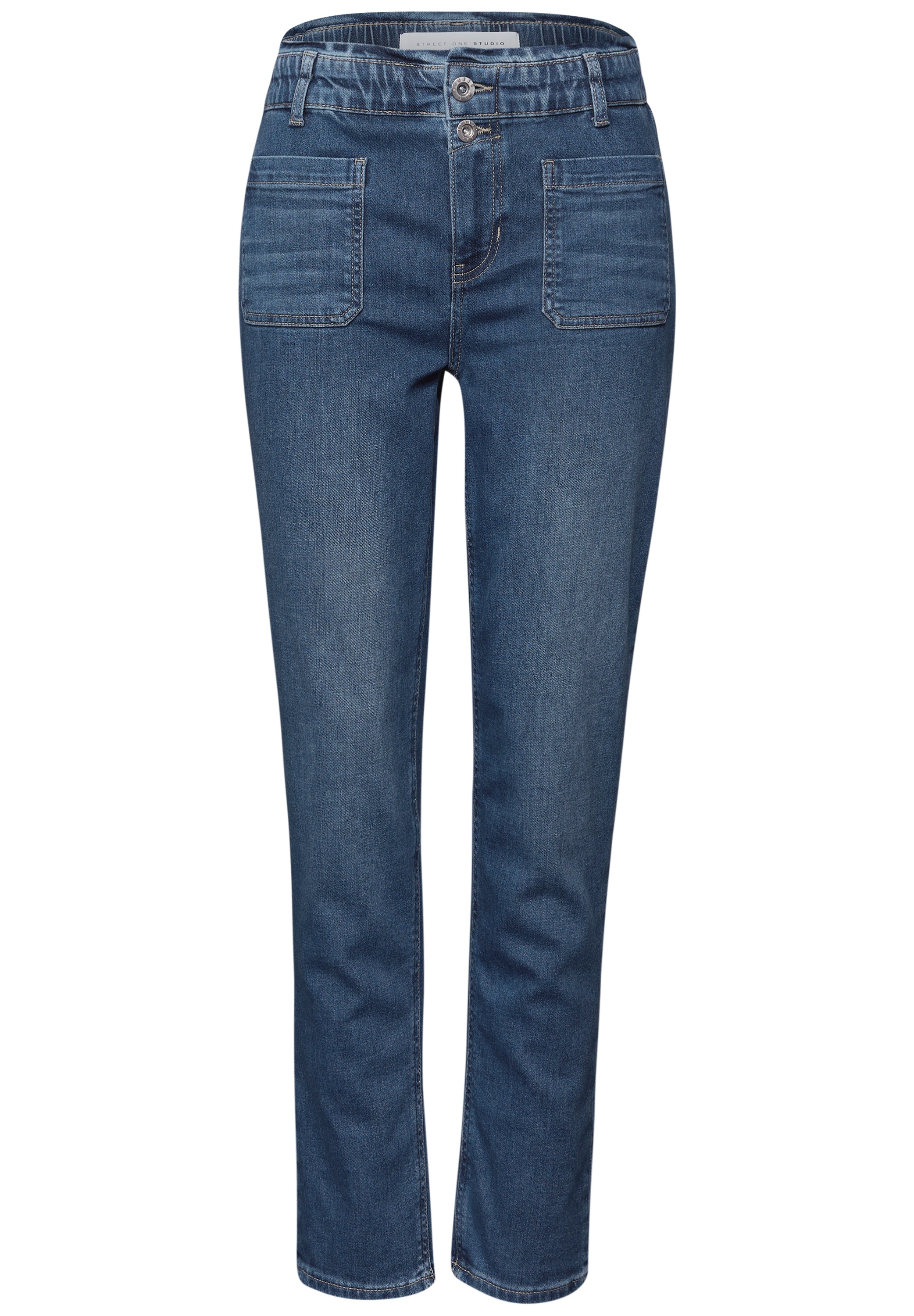 STREET ONE Loose-fit-Jeans, High Waist