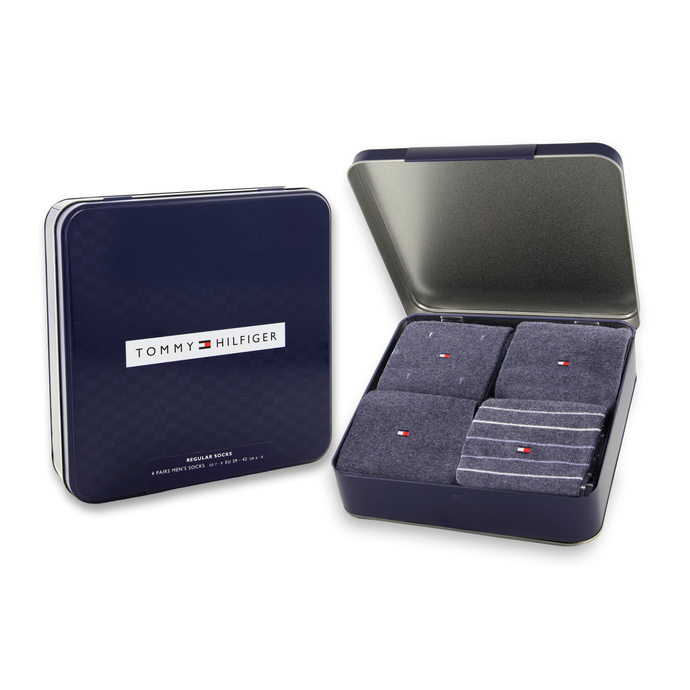 Tommy Hilfiger Socken "TH MEN SOCK 4P TIN GIFTBOX", (4er Pack) günstig online kaufen
