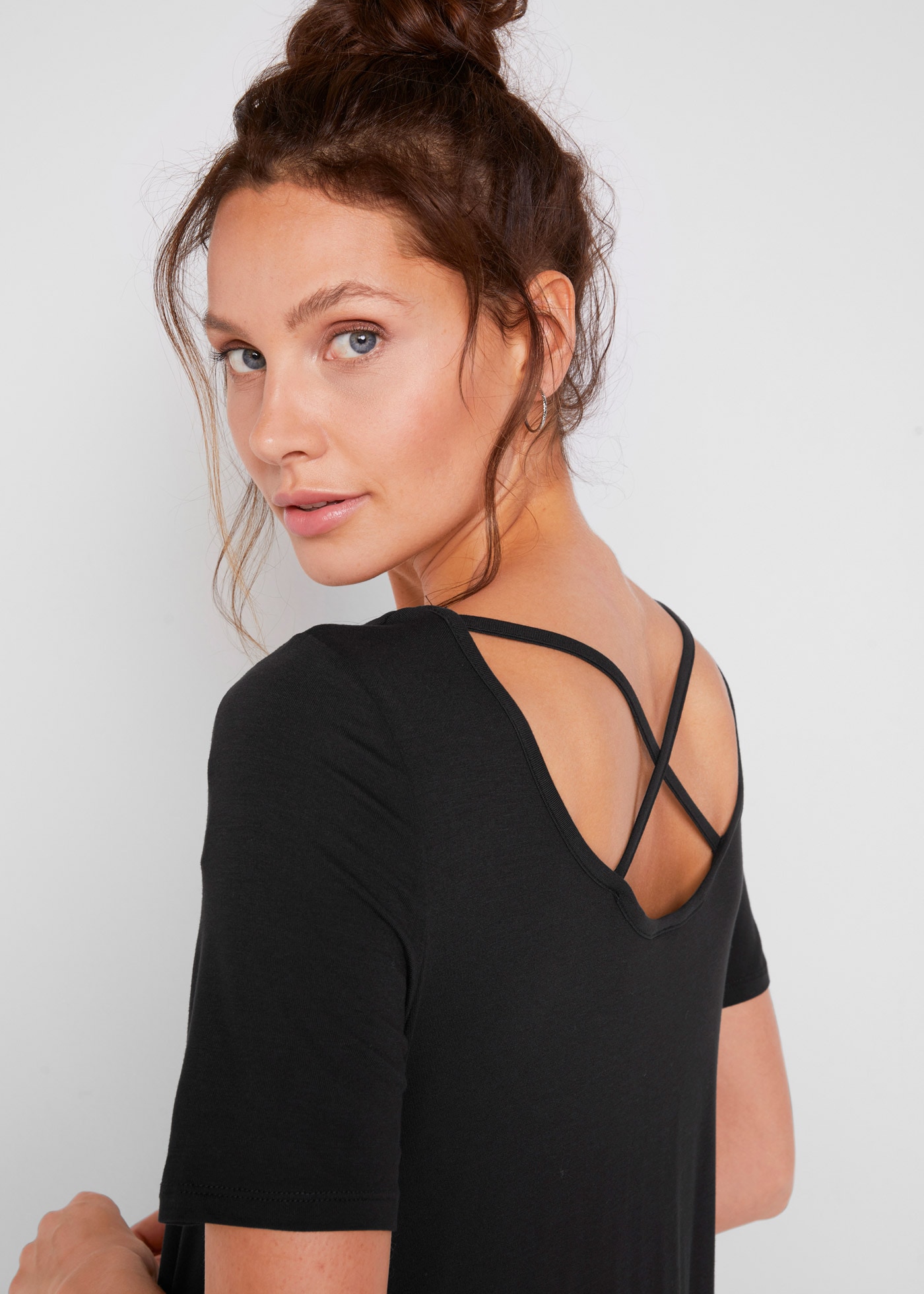 bonprix Longshirt »Zipfel Longshirt, kurzarm«, Zipfel Longshirt, kurzarm
