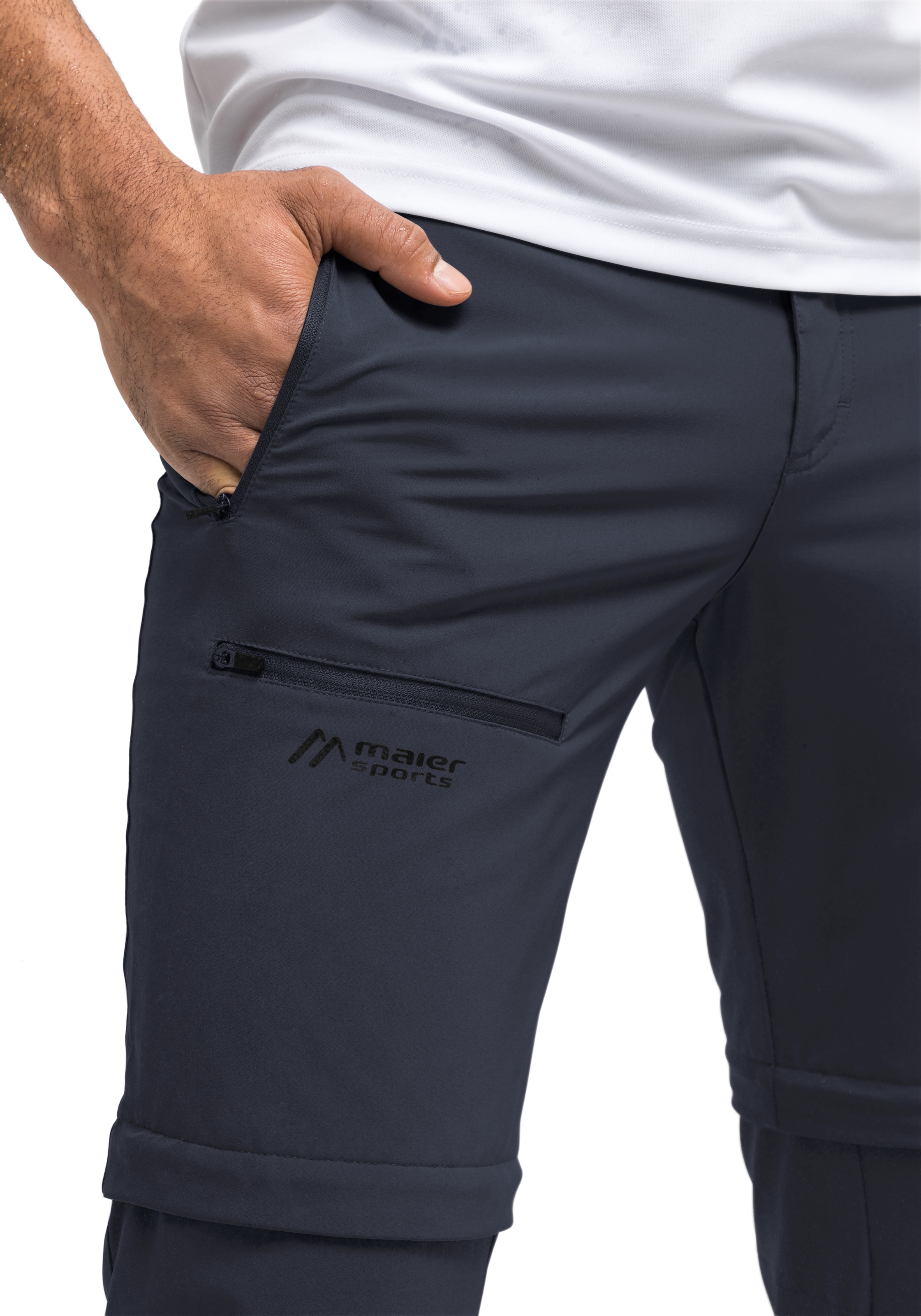 ▷ »Latit Funktionshose Material BAUR Outdoorhose nachhaltigem für Zip aus | und Sports flexiblem M«, Maier