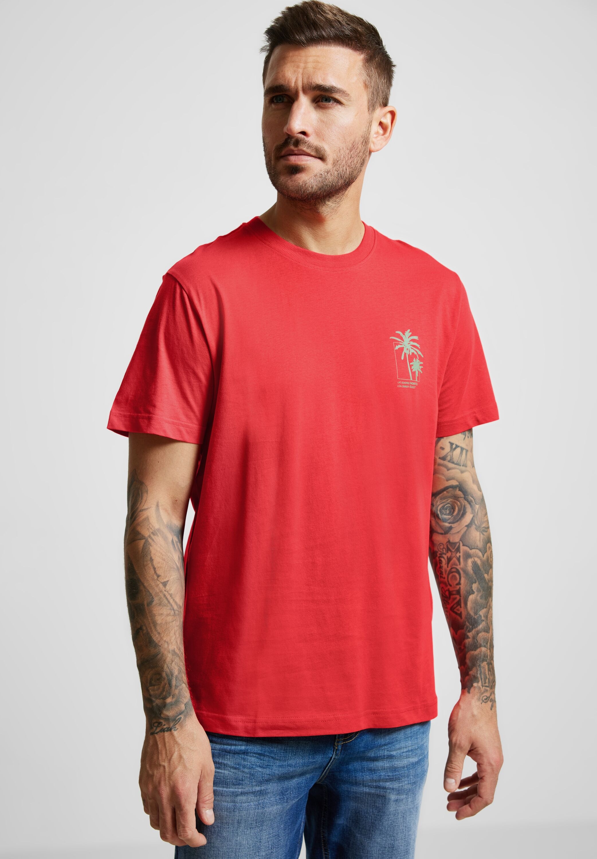 STREET ONE MEN T-Shirt, aus Baumwolle BAUR ▷ kaufen reiner 