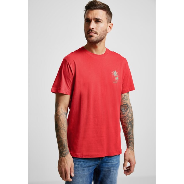 STREET ONE MEN T-Shirt, aus reiner Baumwolle ▷ kaufen | BAUR