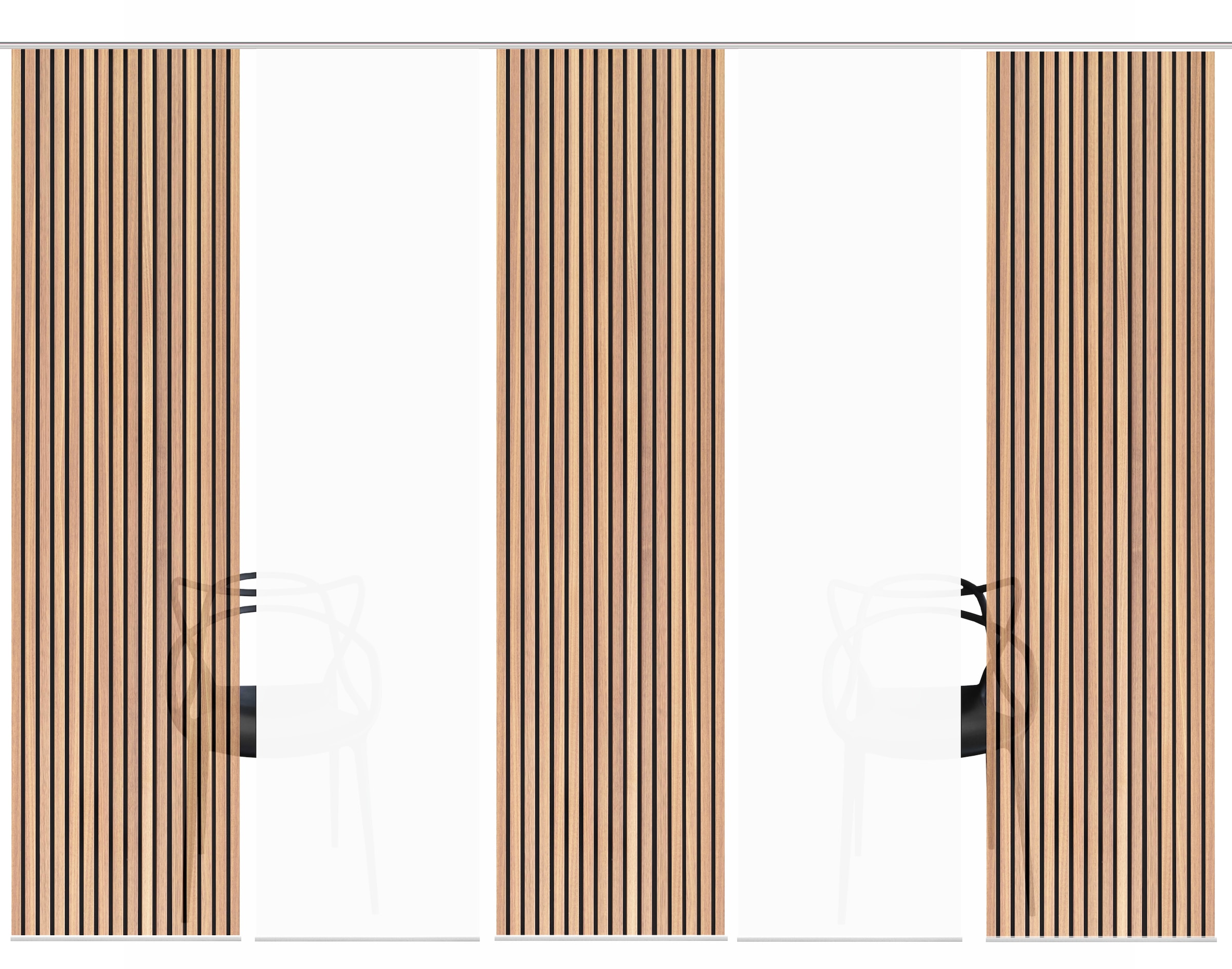 HOME WOHNIDEEN Schiebegardine "PANILO" Paneelwagen 5 Stk. tlg. Schiebewand günstig online kaufen