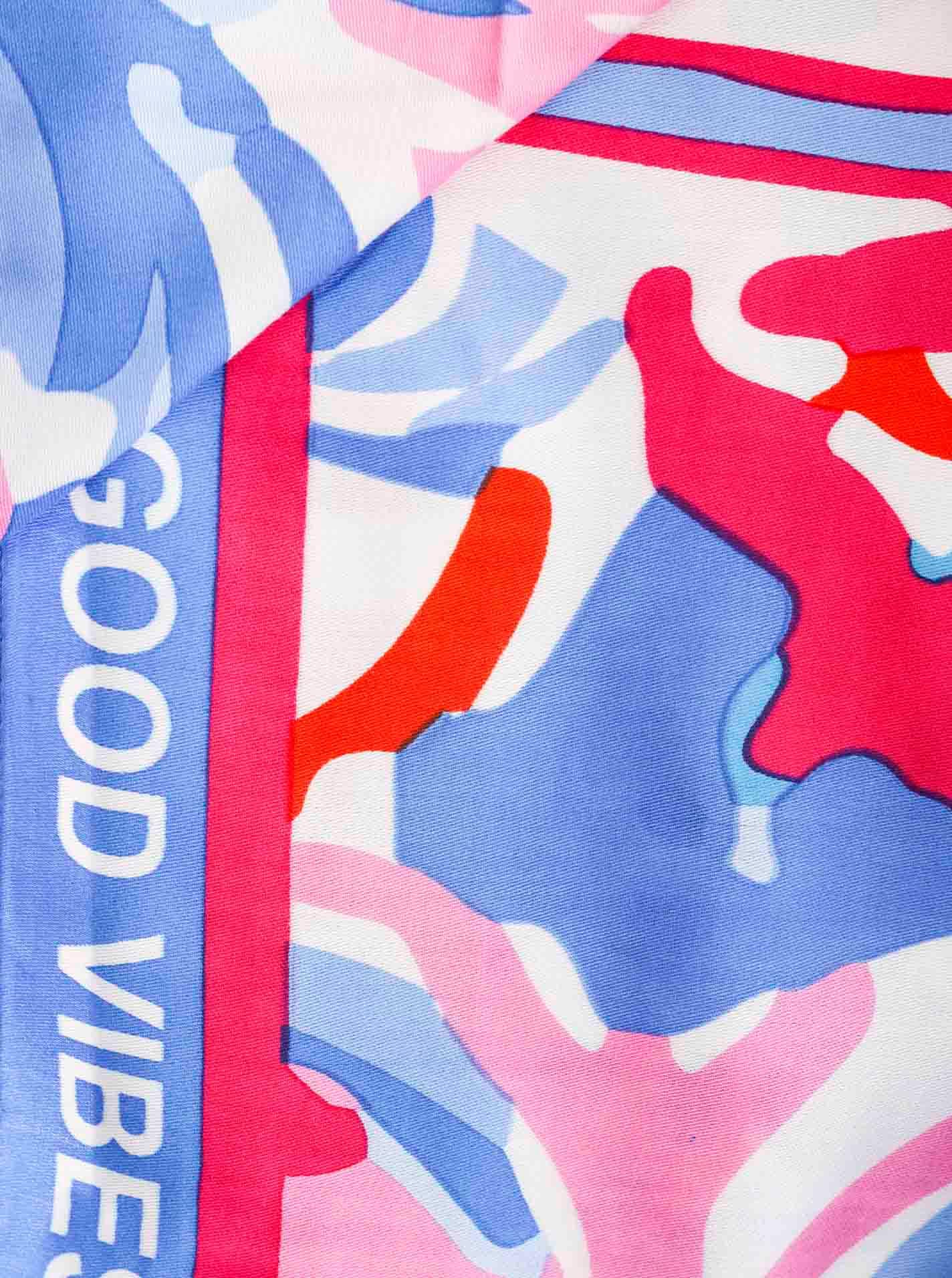 Zwillingsherz Modetuch »"Blumentraum"«, mit Blüten und Tasseln
