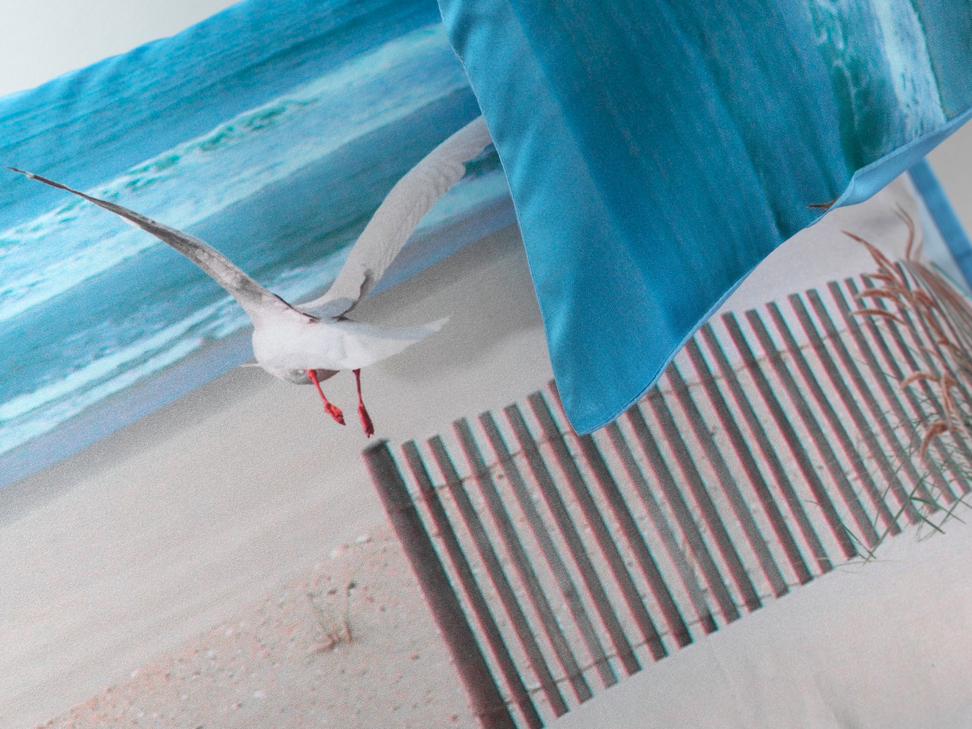 Heckett & Lane Bettwäsche »Spiaggia«, maritimes Design, 100% Baumwolle ab 135x200 cm.