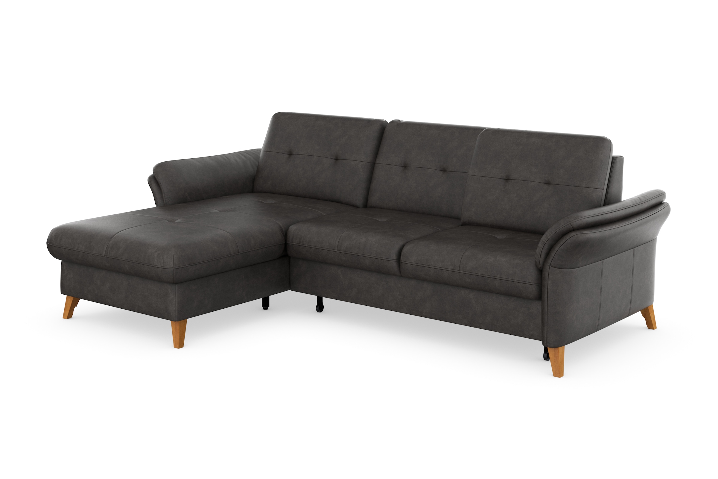 sit&more Ecksofa »Göteborg«, Sitztiefenverstellung und Federkern, wahlweise mit Bettfunktion