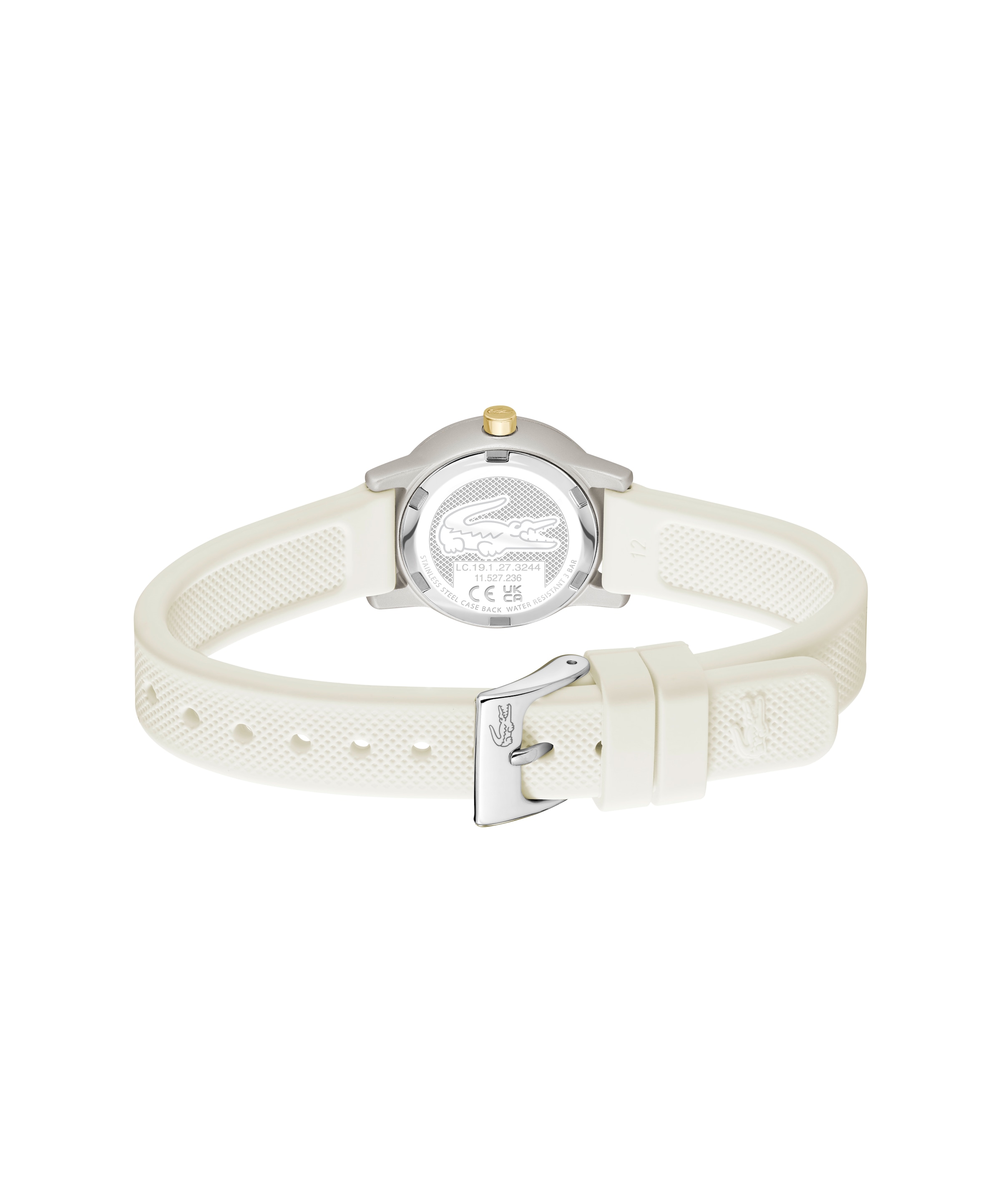 Lacoste Quarzuhr »LACOSTE.12.12 SWIFT« Armbanduhr, Damenuhr, Silikonarmband, analog