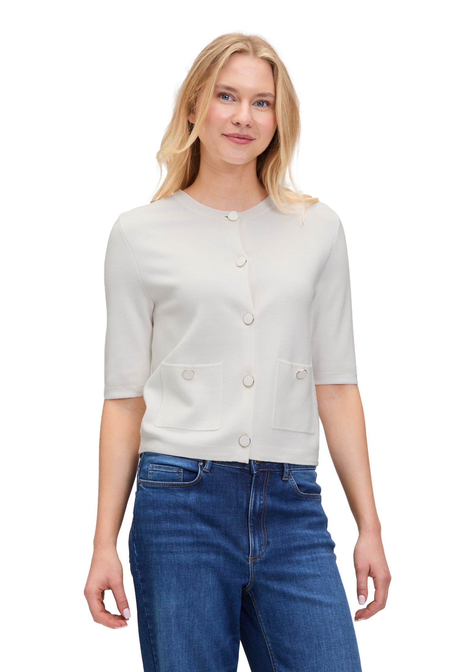 Betty&Co Strickjacke "Betty & Co Strick-Cardigan mit Knopfleiste" günstig online kaufen