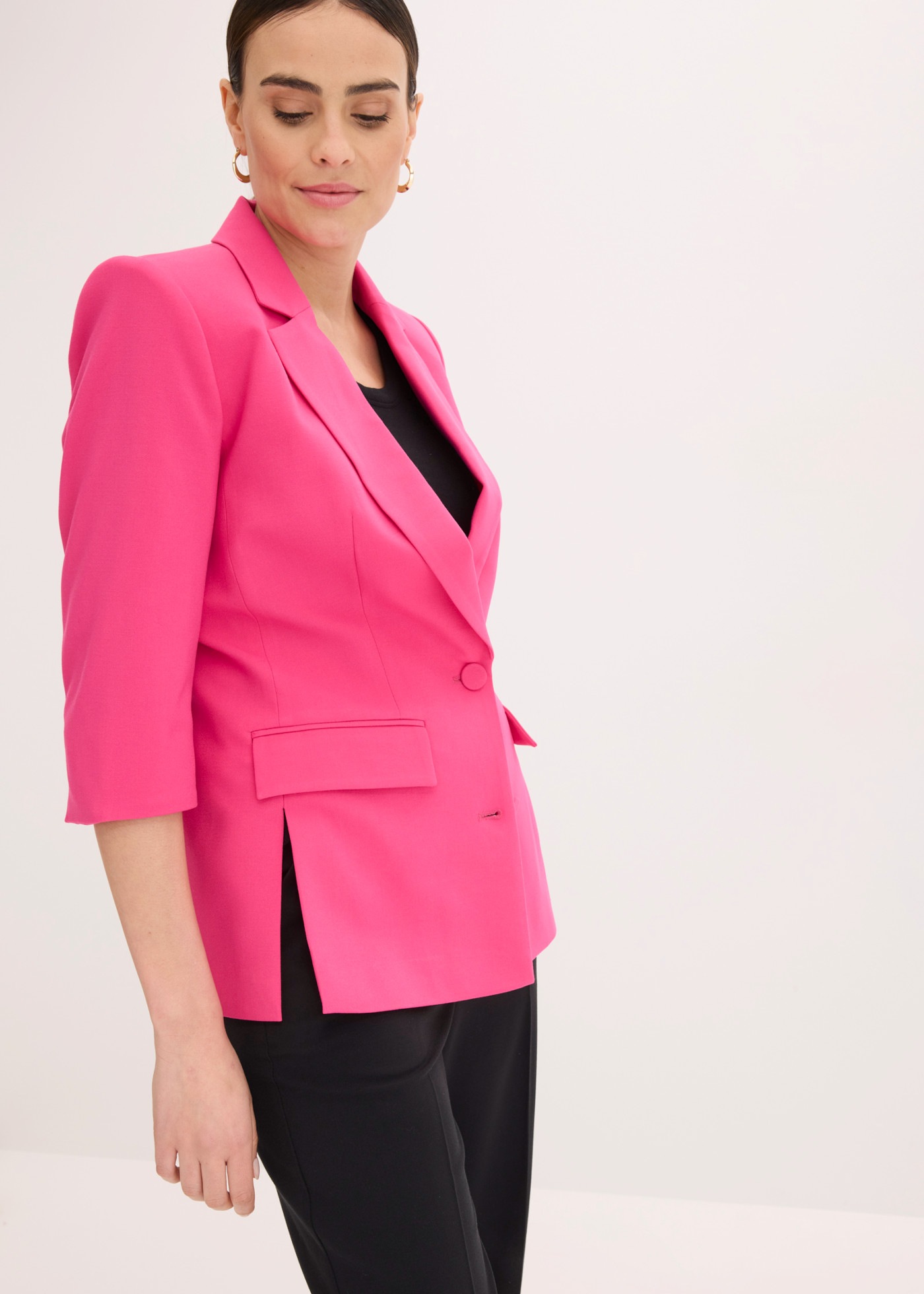bonprix Jackenblazer mit Reverskragen, Loose Fit Passform