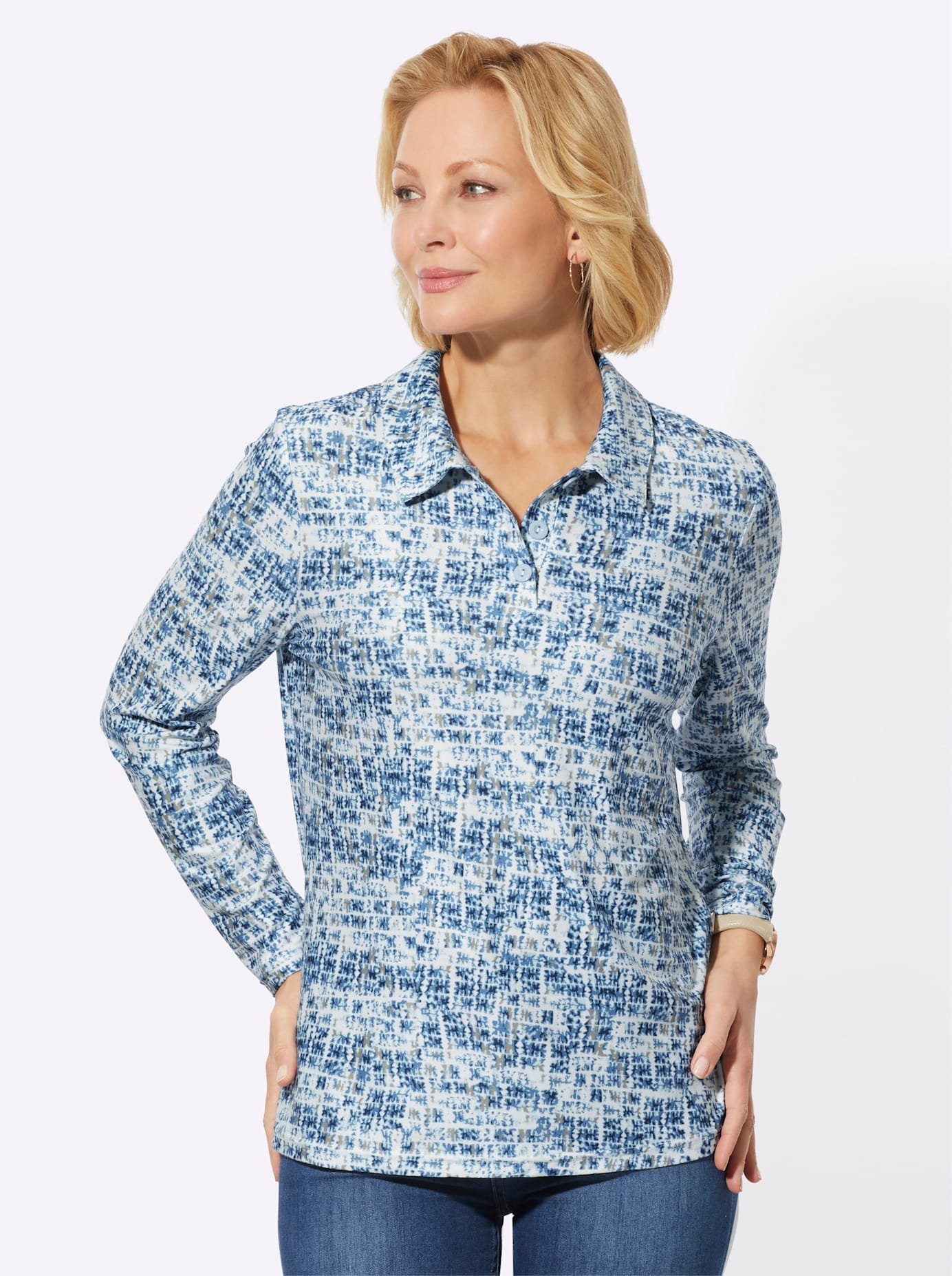 Classic Basics Poloshirt "Winter-Shirt" 1 Stk. tlg. günstig online kaufen