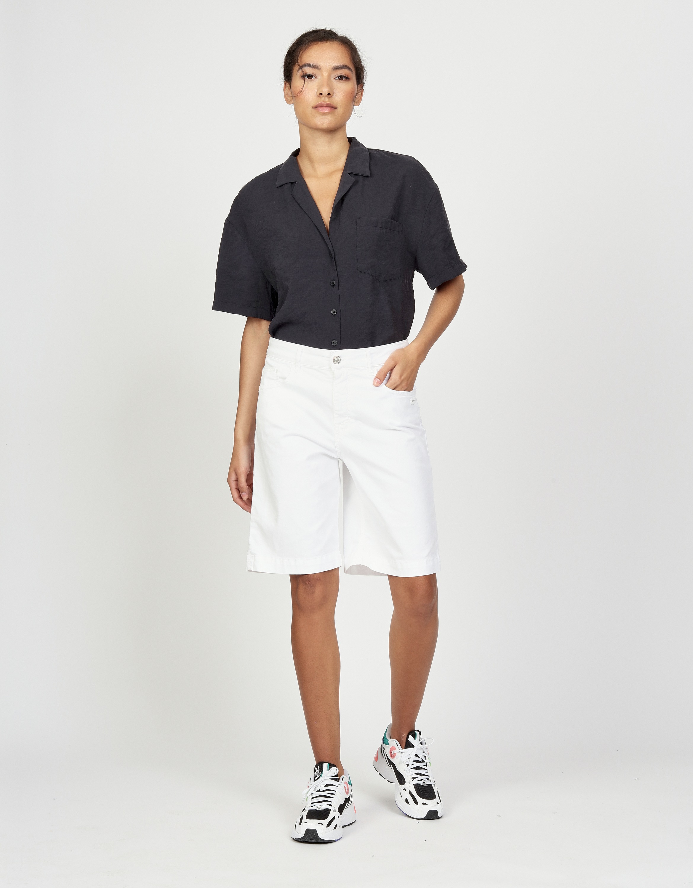 GANG Stoffhose "GANG Hosen Wide Fit 94CARLOTTA BERMUDA" günstig online kaufen
