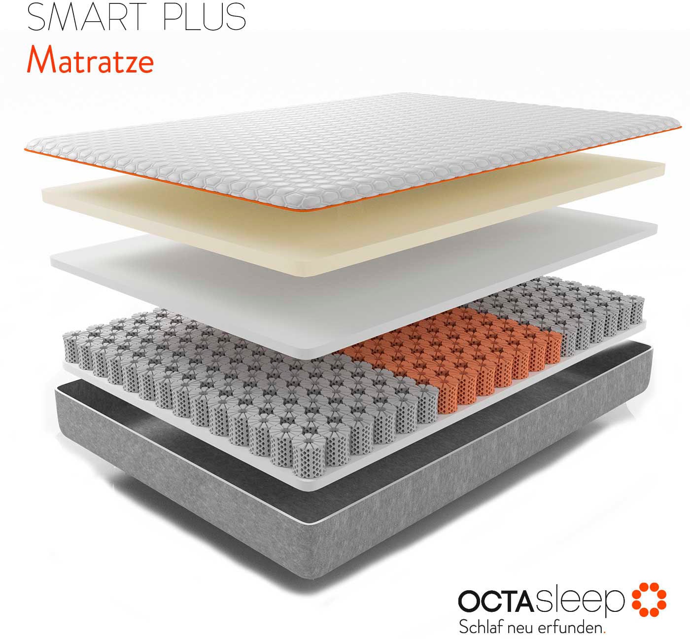 OCTAsleep Komfortschaummatratze »Octasleep Smart Plus Matress«, (1 St., 1-tlg.)