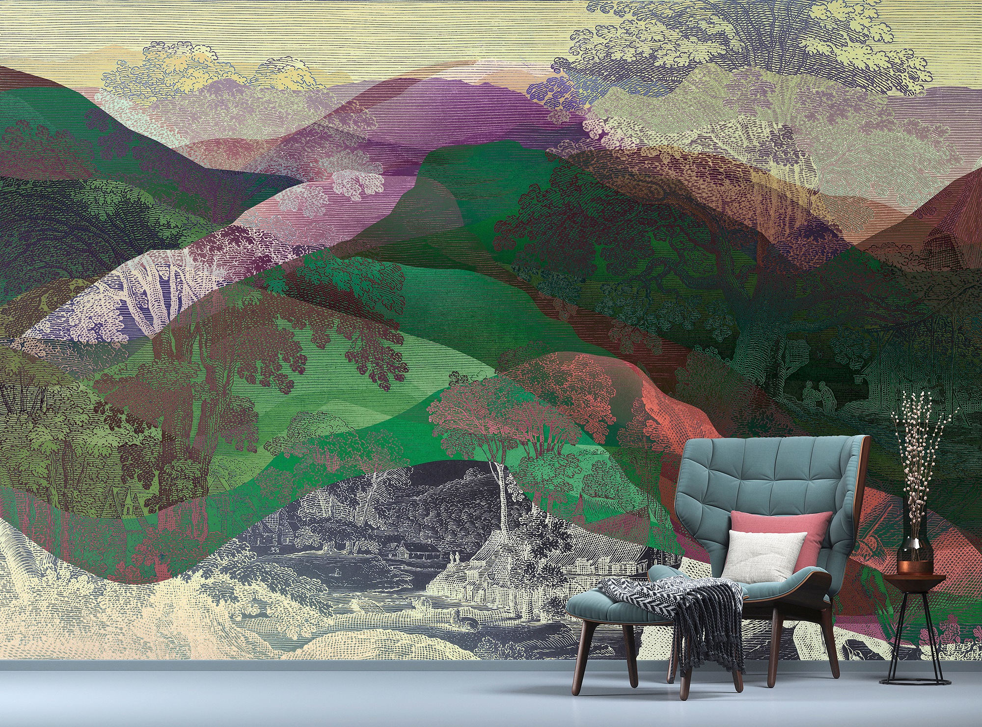 living walls Fototapete »Walls by Patel Hidden Valley«, Vlies, Wand