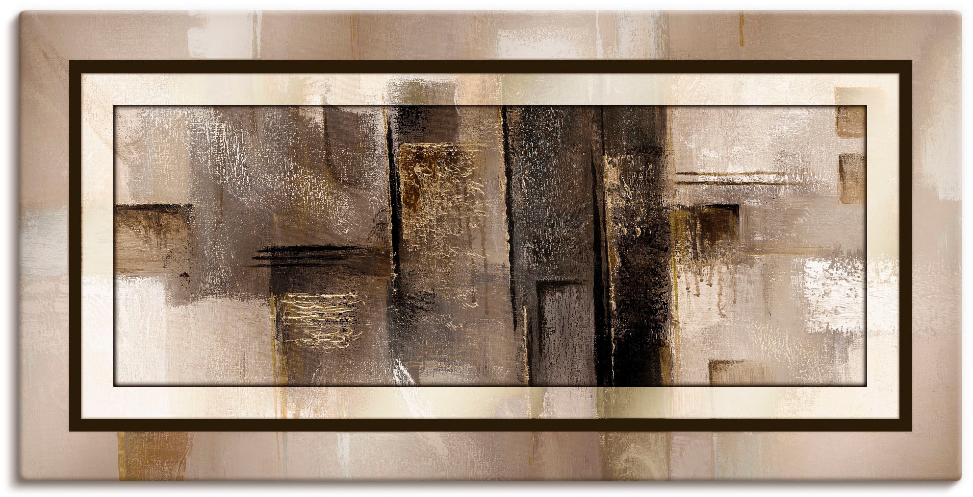 Artland Wandbild "Quadrate - abstrakt 1" Muster 1 Stk. tlg. als Alubild, Ou günstig online kaufen