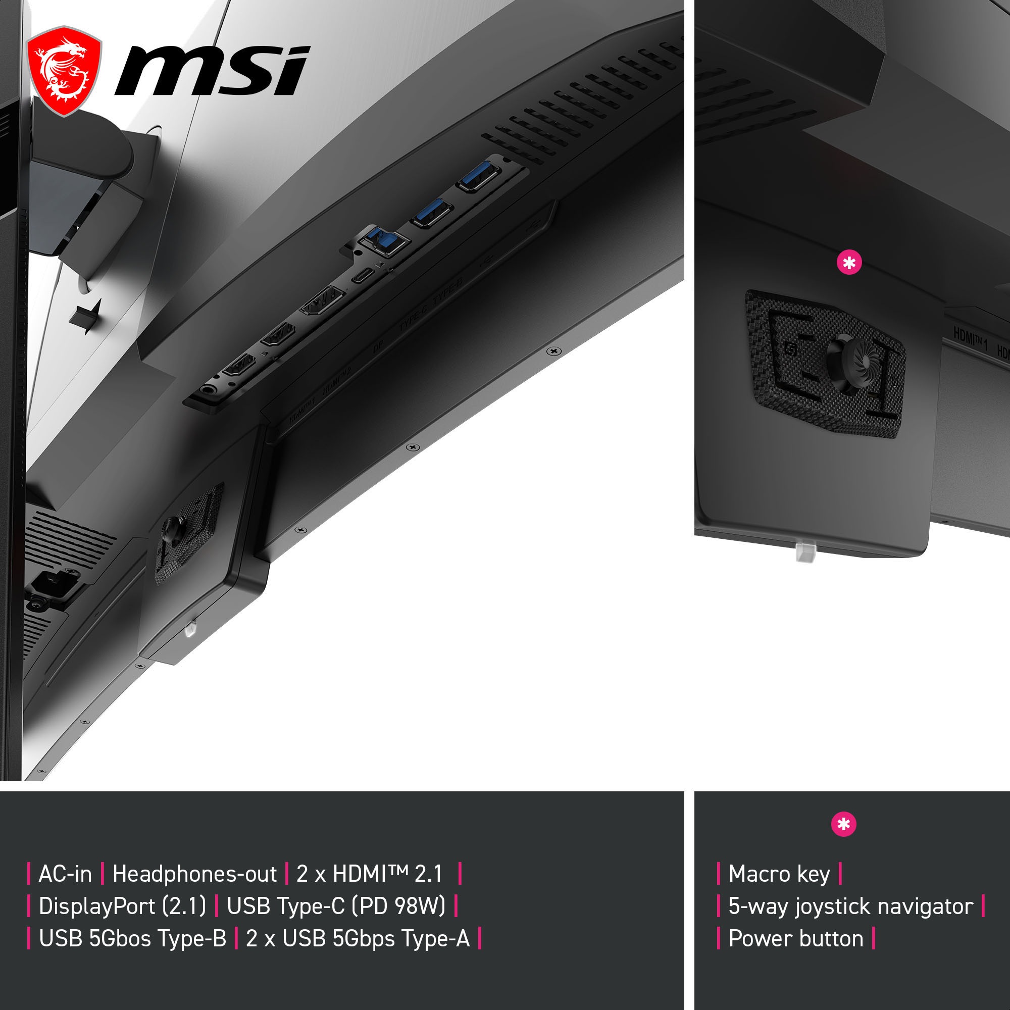 MSI Curved-Gaming-OLED-Monitor »MPG 341CQR QD-OLED X36« 86 cm/34 ″  3440 x 1440 px UWQHD 0,03 Reaktionszeit 360 Hz