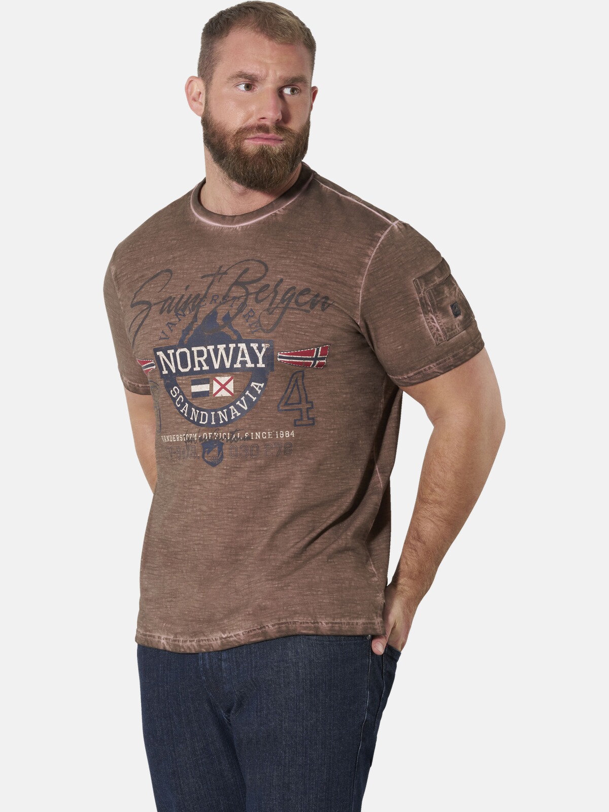 Jan Vanderstorm T-Shirt "T-Shirt HELGO"