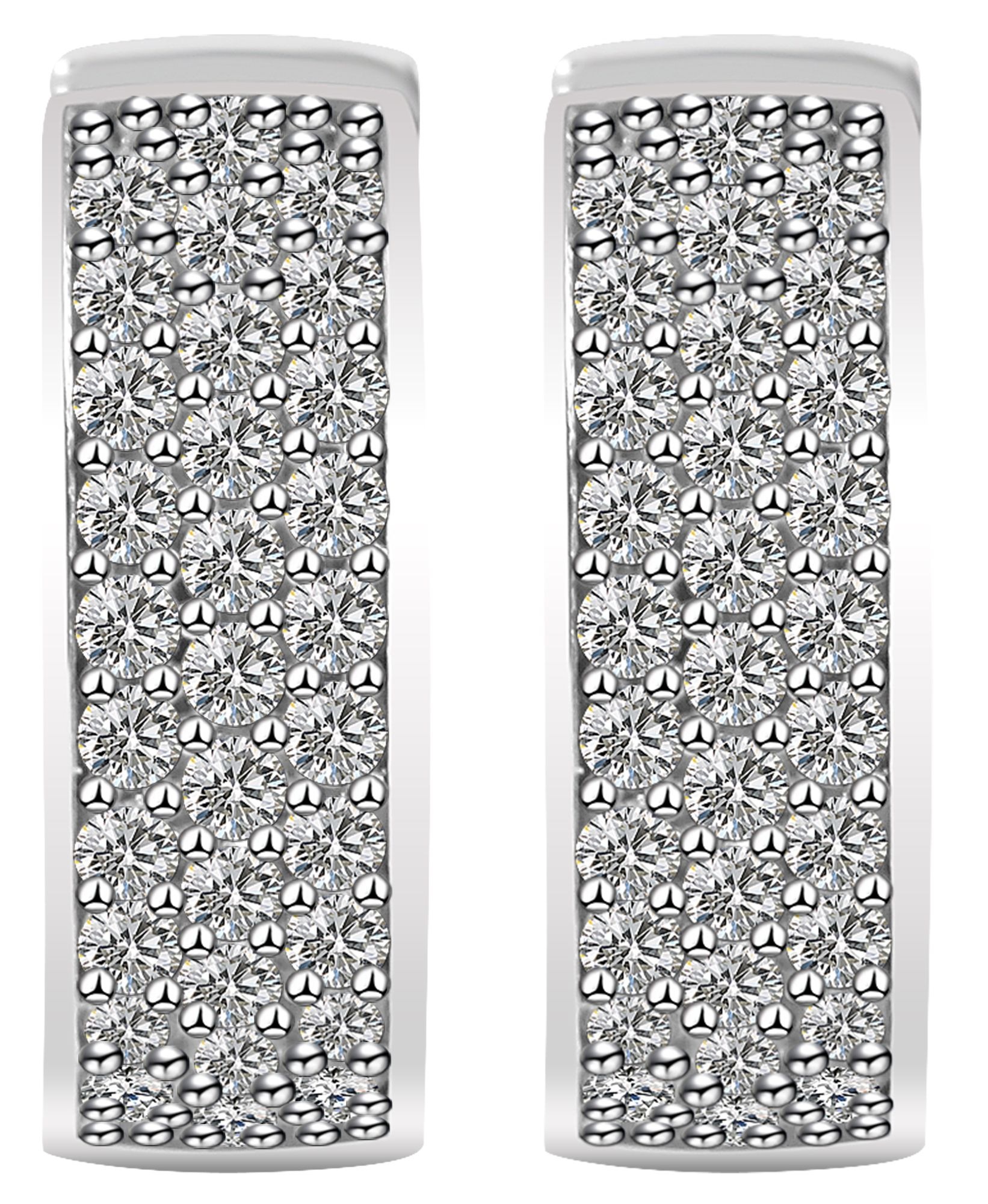 Adelia´s Klappcreolen "Damen Ohrringe – Klappcreole aus 925 Silber mit Zirk günstig online kaufen