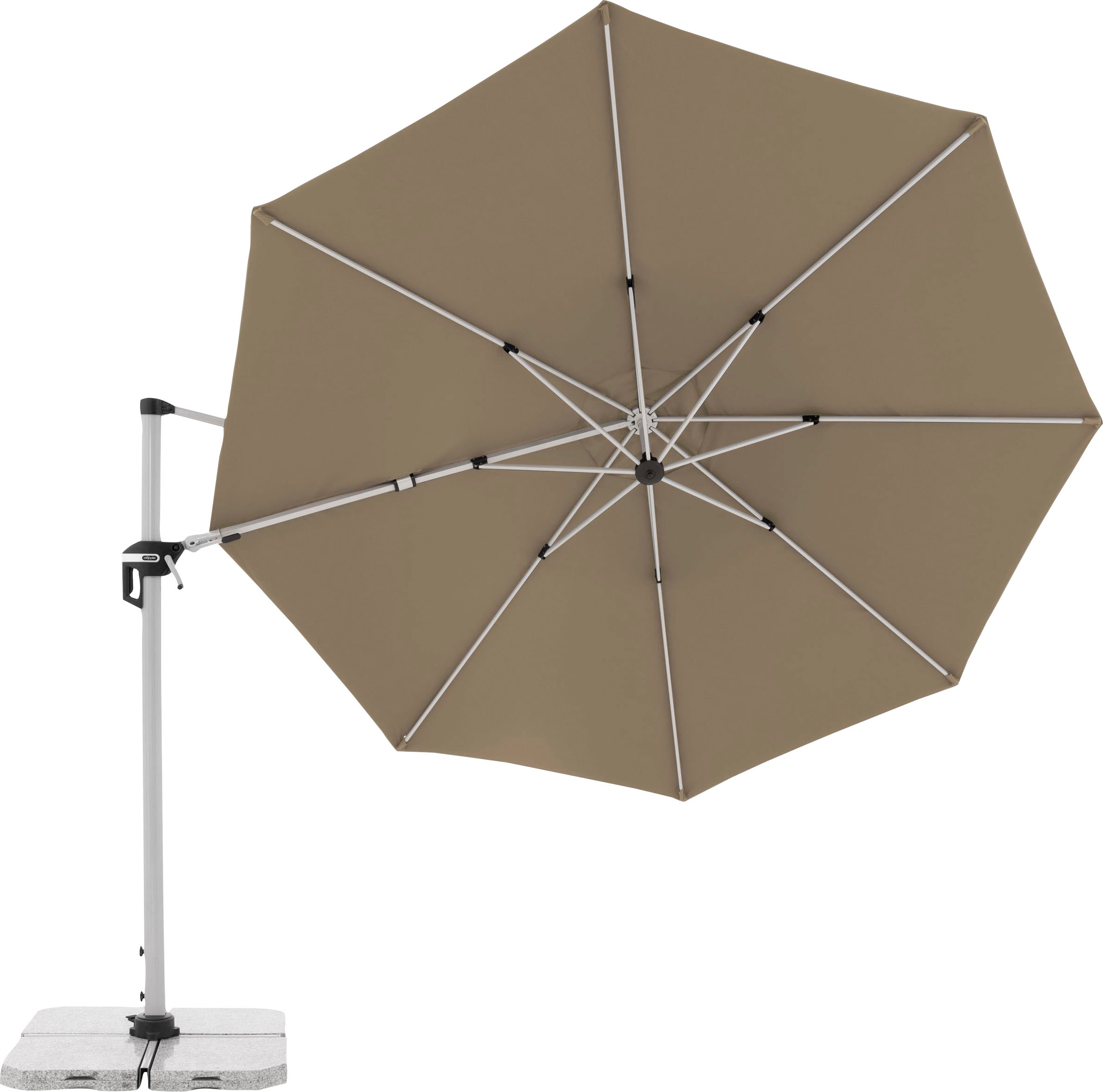 doppler® Ampelschirm, UV-beständig, um 360 Grad drehbar