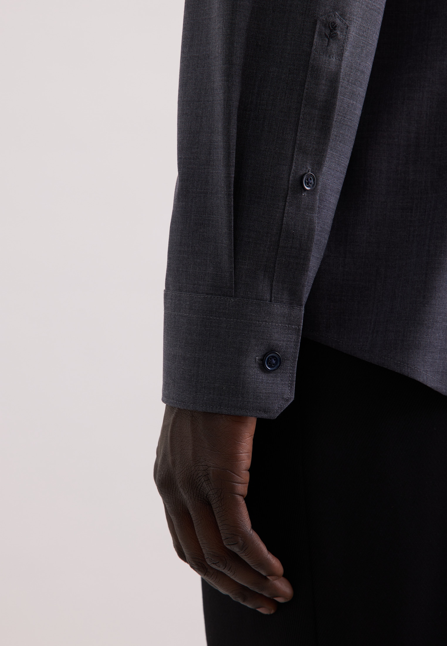 seidensticker Businesshemd »Schwarze Rose« Slim 1/1 Kentkragen Uni