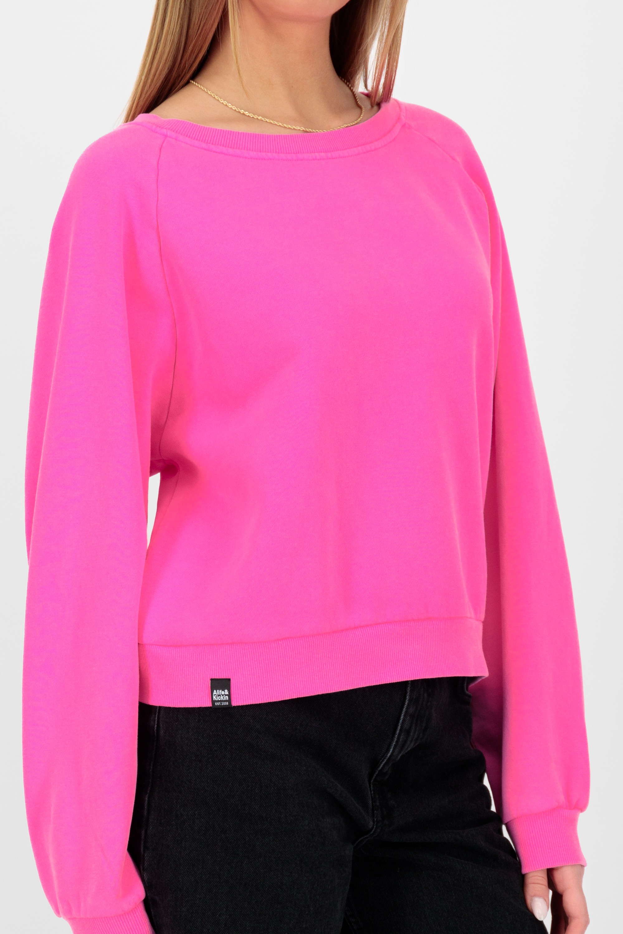Alife & Kickin Sweatshirt »Damen TeonaAK A«, Basic Pullover mit Rundhalsausschnitt