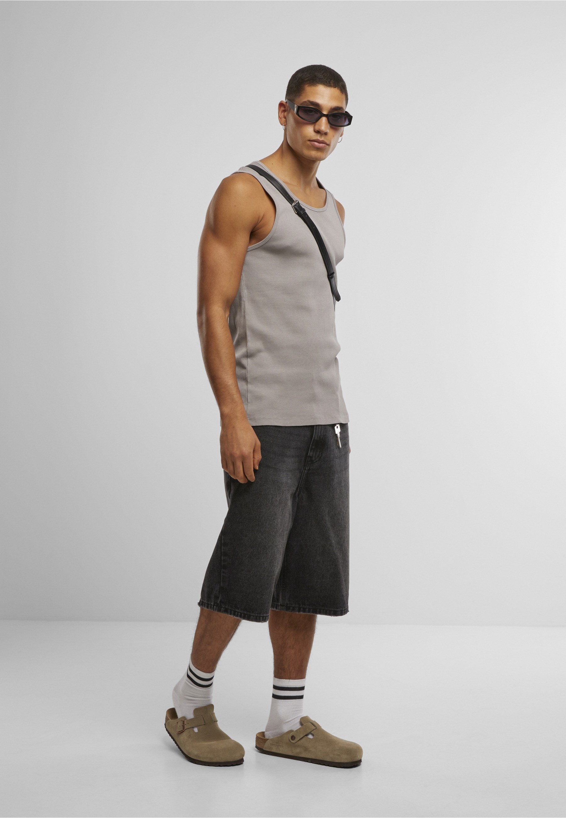 URBAN CLASSICS Tanktop »Urban Classics Washed Rib Tanktop« 1 Stk.