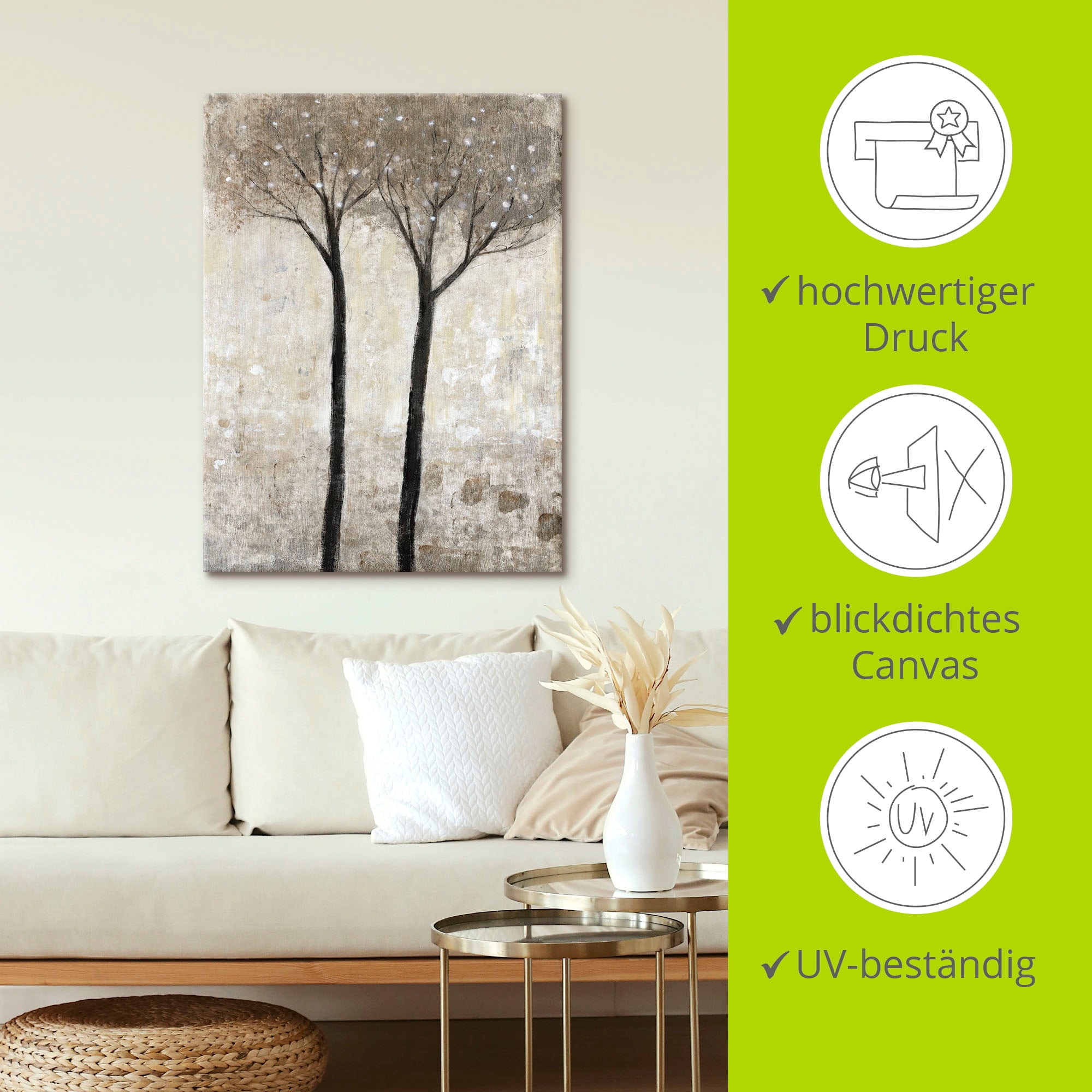 Artland Wandbild »Blühender Baum II«, Bäume, (1 St.), als Leinwandbild, Poster in verschied. Größen