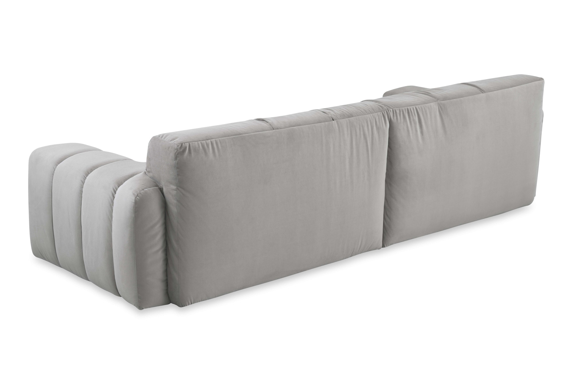 INOSIGN 3-Sitzer »Calmara, Breite 286 cm, weicher Lounge-Sitzkomfort«, bodentief, Samt oder Chenille, mit Knopfsteppung