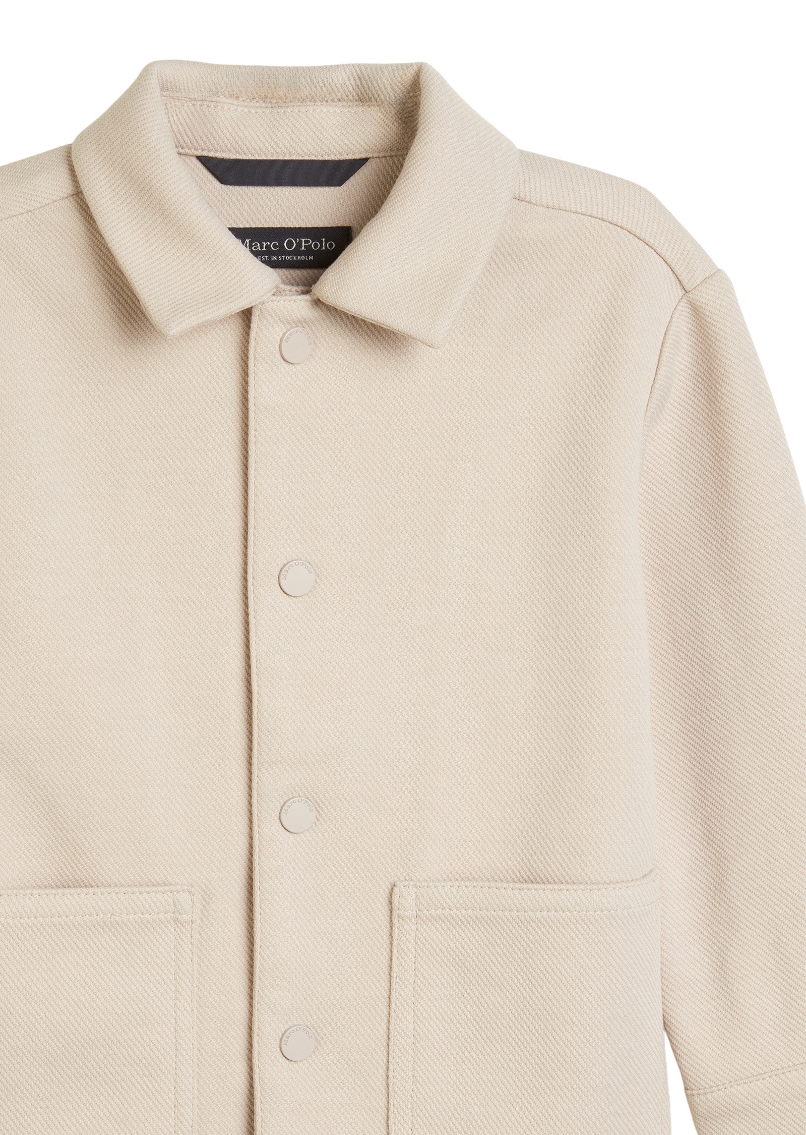 Marc O'Polo Wolljacke »aus strukturiertem Sweat«, ohne Kapuze