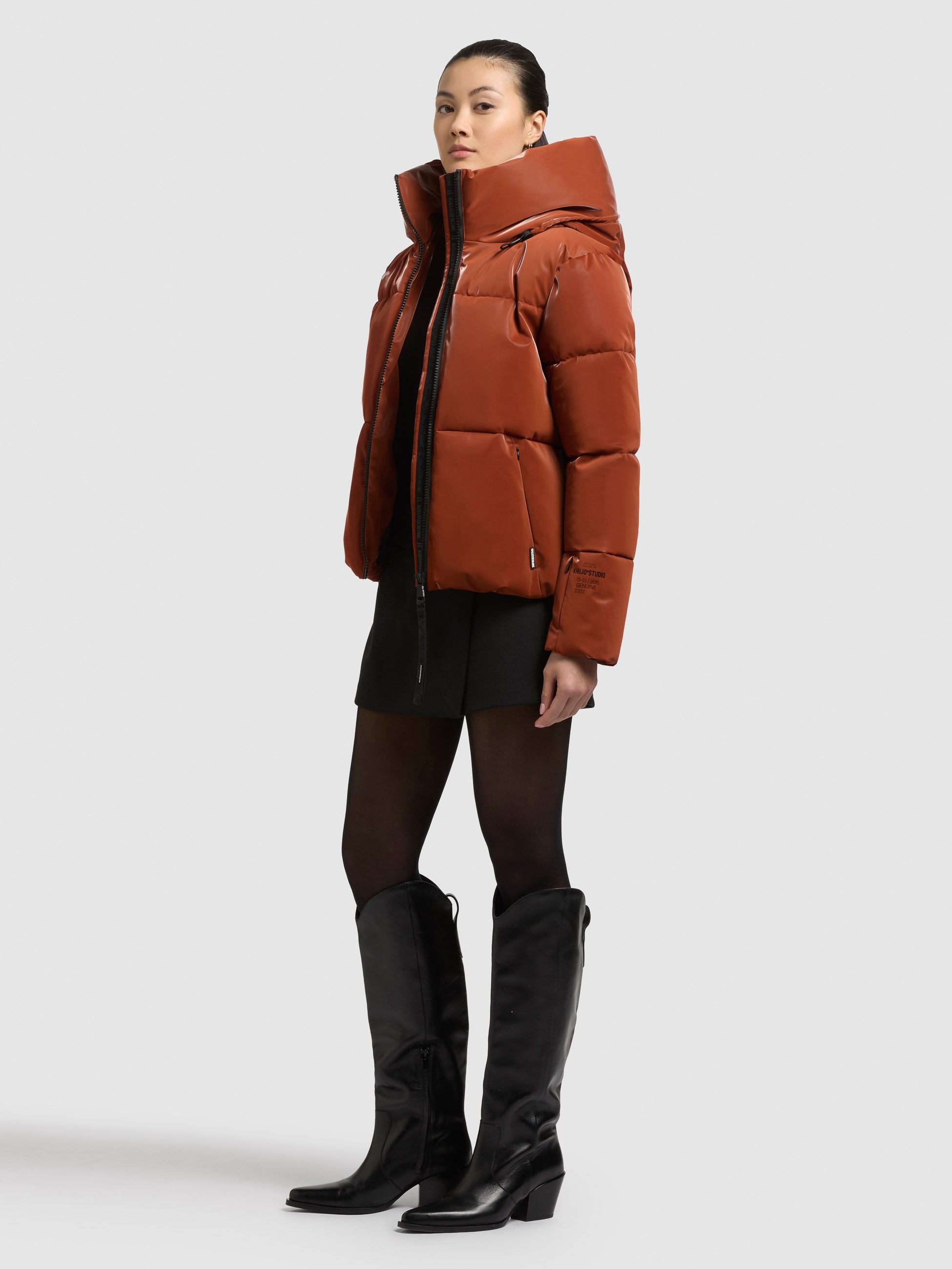 khujo Steppjacke »AUDREY SHINY« mit Kapuze