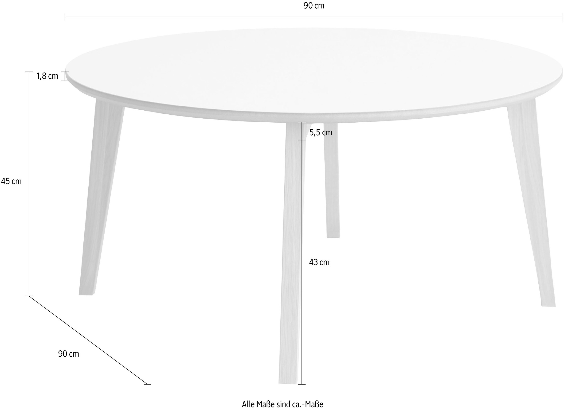 Hammel Furniture Couchtisch by zwei Gestell und BAUR Hammel »Basic in kaufen Massivholz | aus Single«, zwei Größen Farben