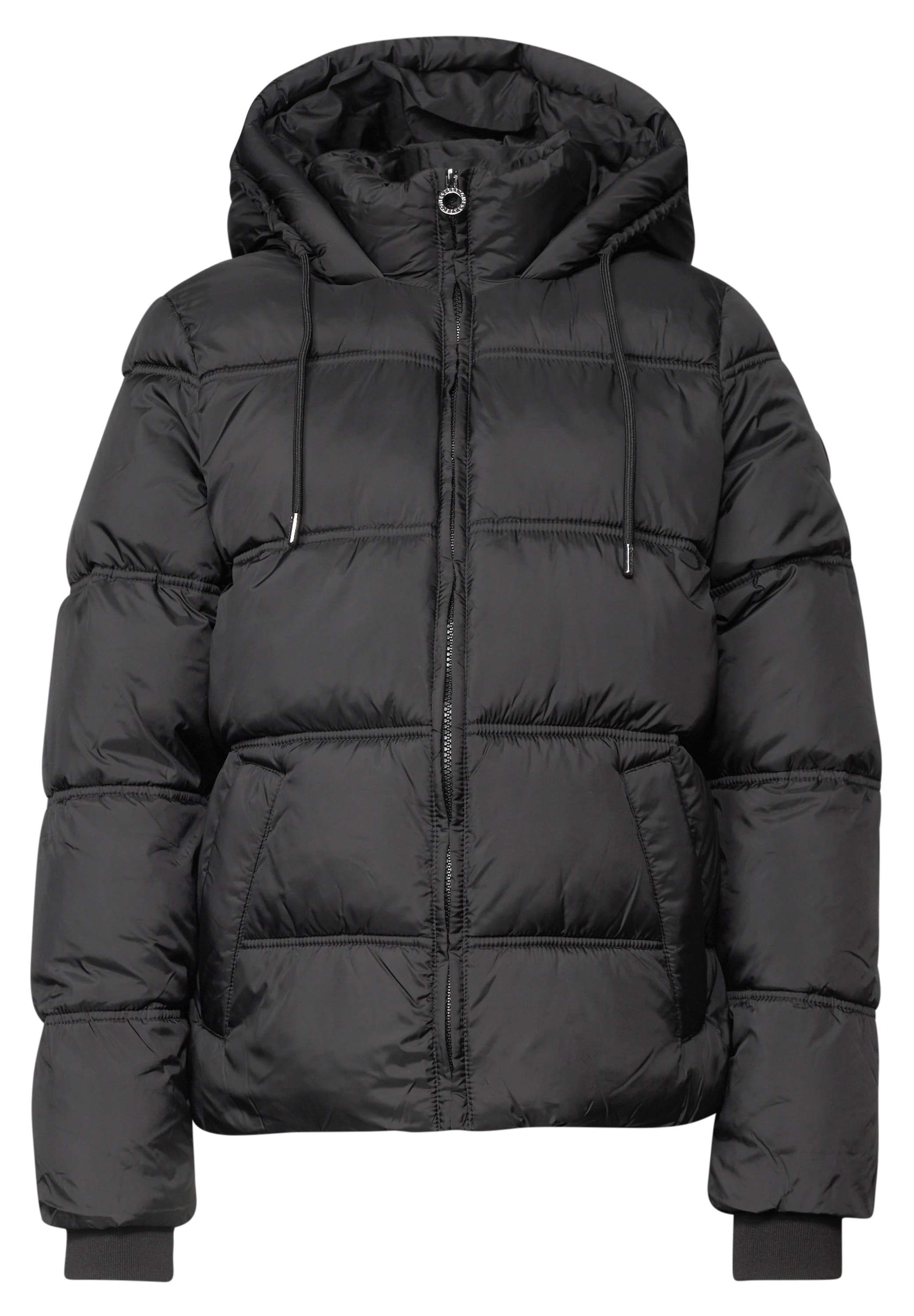 STREET ONE Steppjacke mit Kapuze in Unifarbe