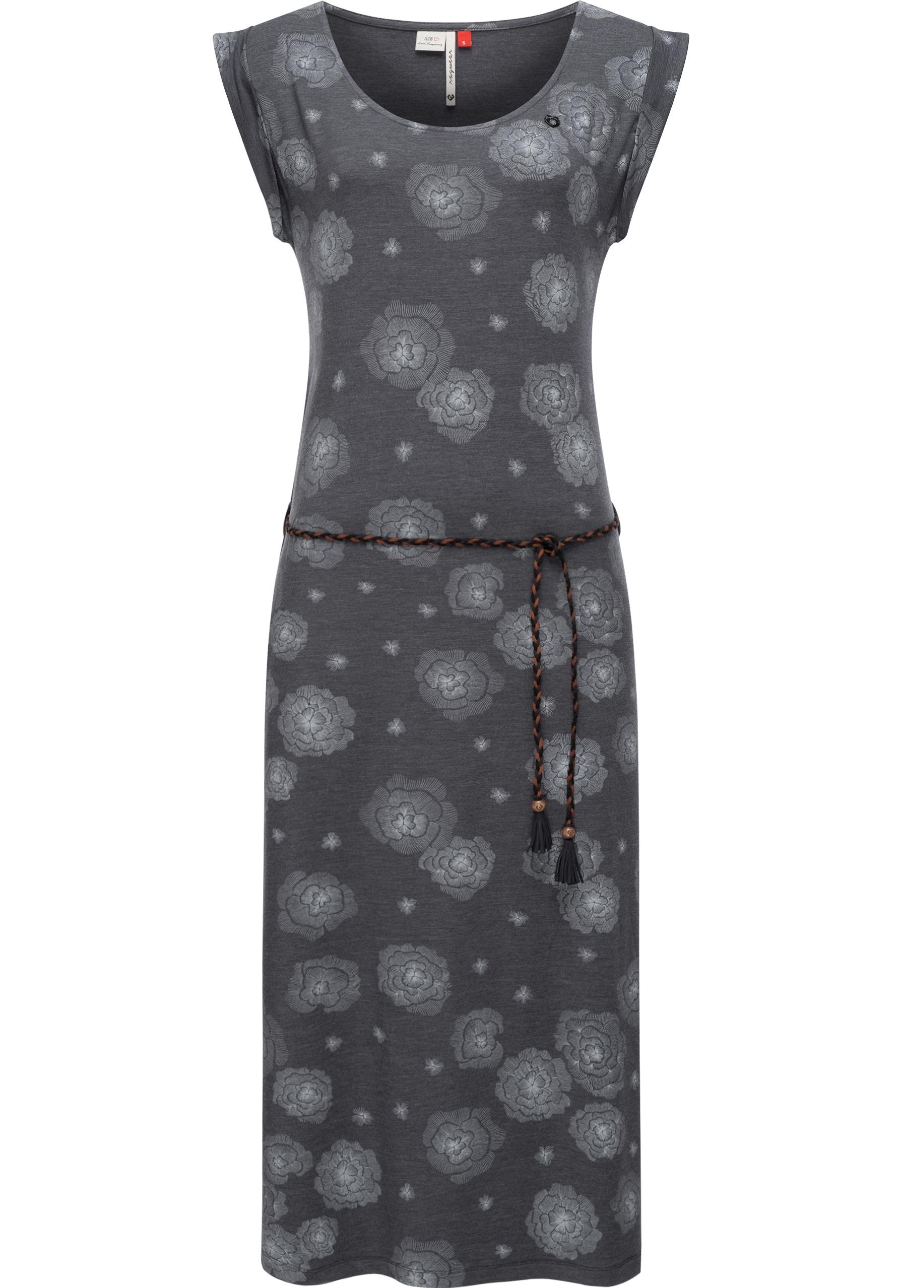 Ragwear Sommerkleid "Tag Midi" Ohne Taschen Wadenlanges Maxikleid Mit Allover-Print