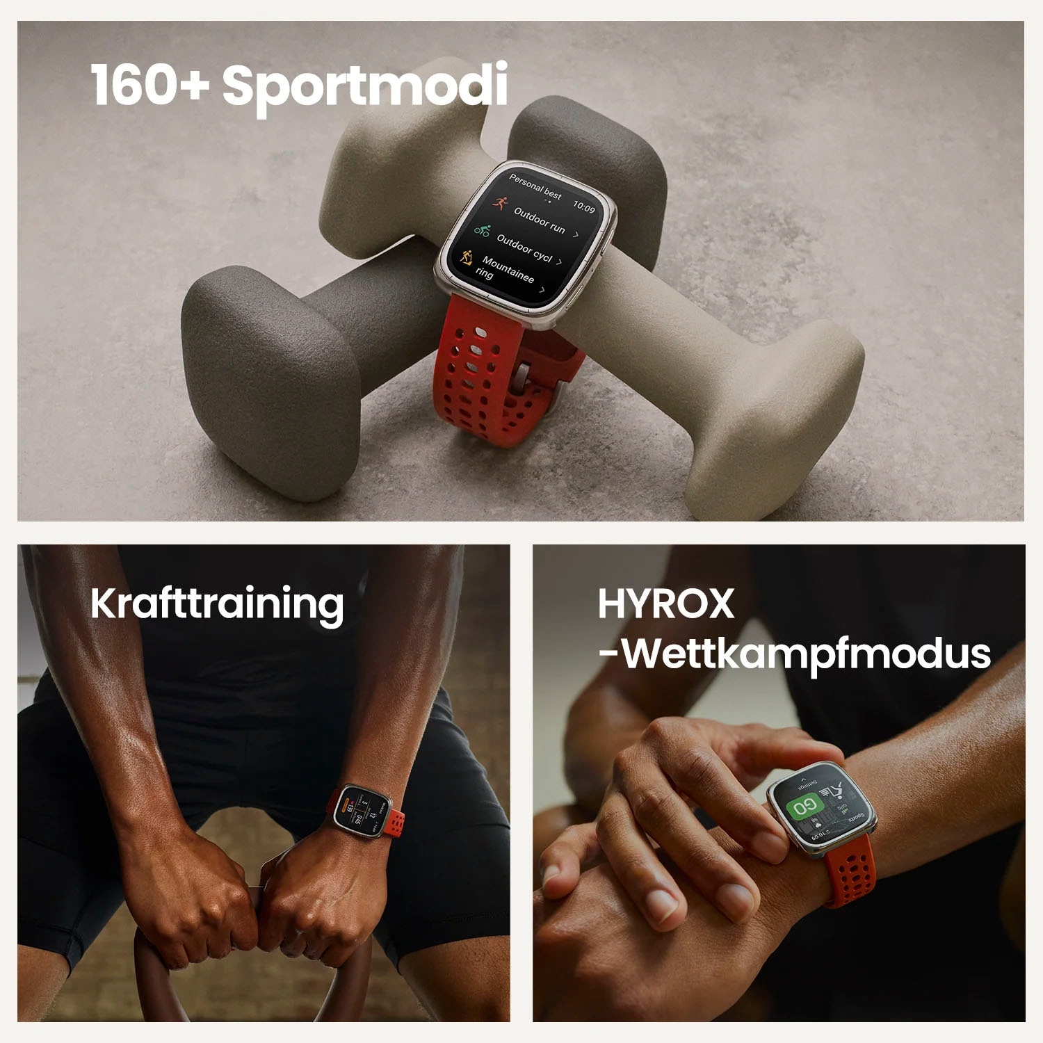 Amazfit Smartwatch »Active 2 Square«, (4,44 cm / 1,75 Zoll), Zepp OS