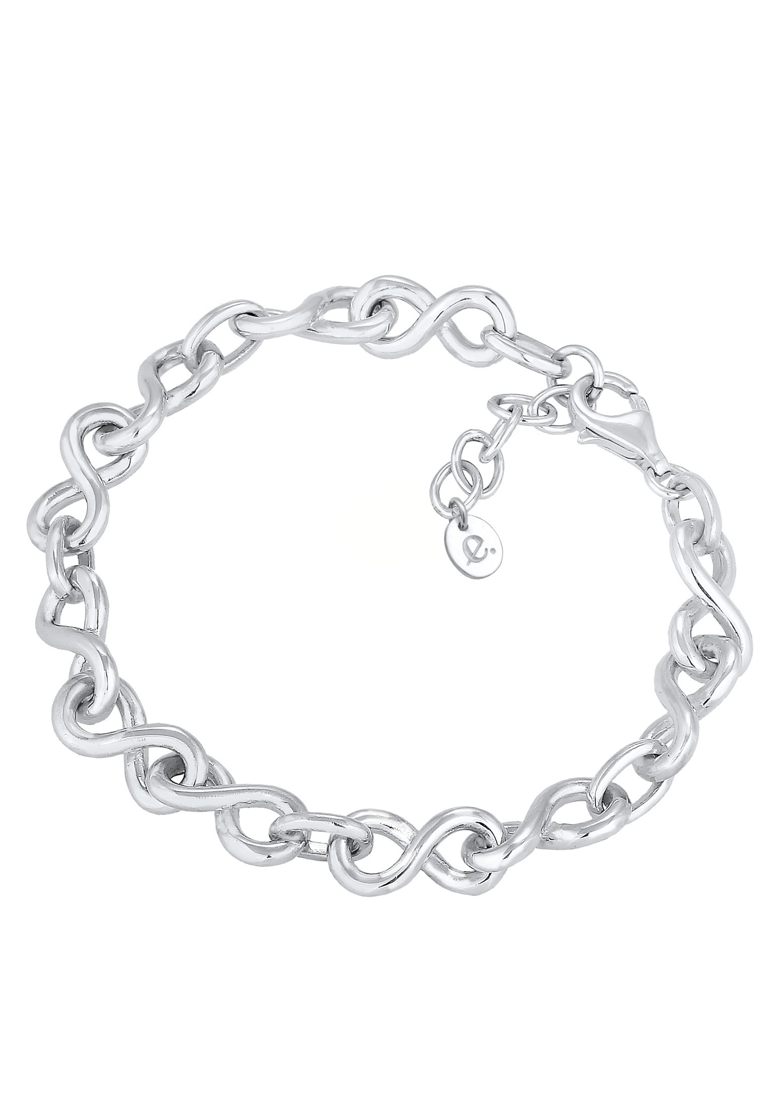 Elli Premium Armband »Infinity Unendlichkeit Zeichen 80s Look 925 Silber«