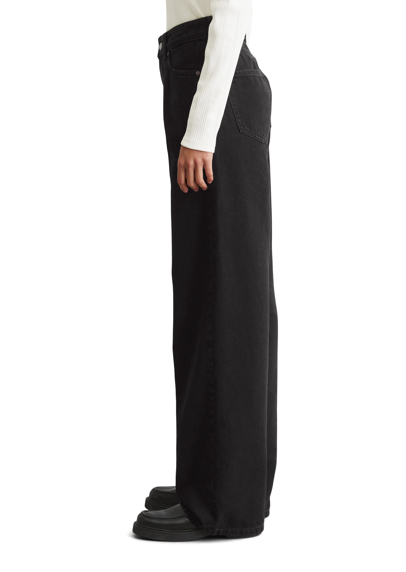 Marc O'Polo DENIM Weite Jeans »aus Black Rigid Denim«