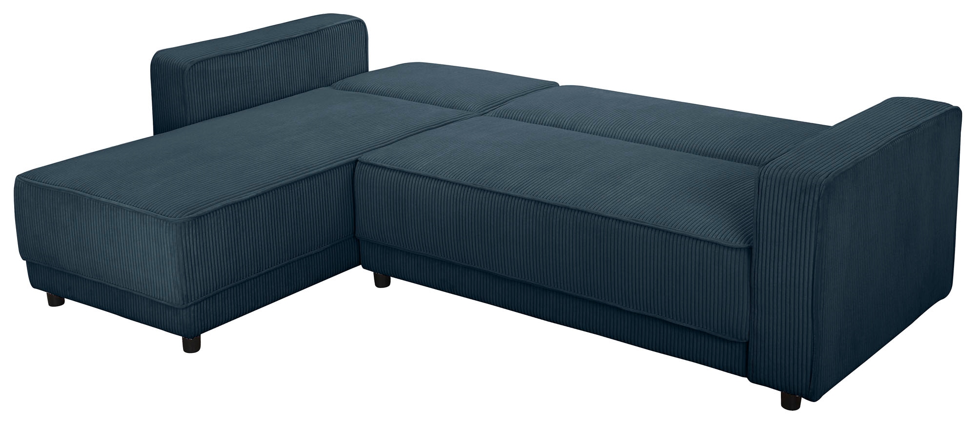 Dorel Home Ecksofa »Allie Schlafsofa 230 cm mit Relaxfunktion in der Rückenlehne«, Schlaffunktion (108/194,5cm), trendiger Cord o. pflegeleichter Velours