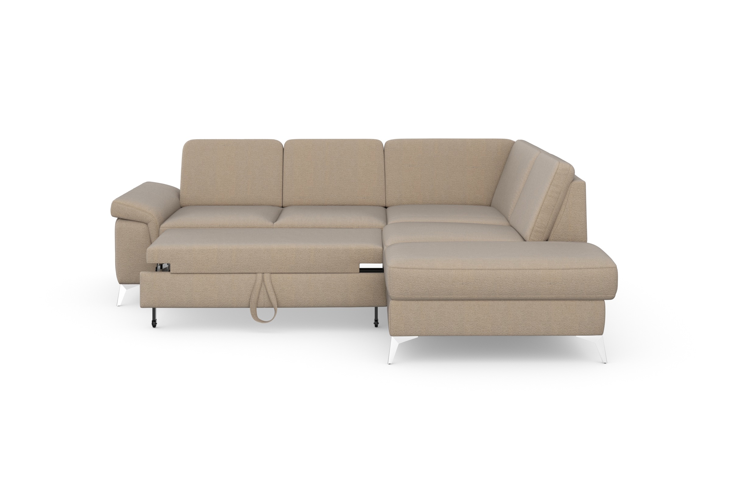 sit&more Ecksofa »Padua L-Form«, inklusive Sitztiefenverstellung, Armteilfunktion und Federkern