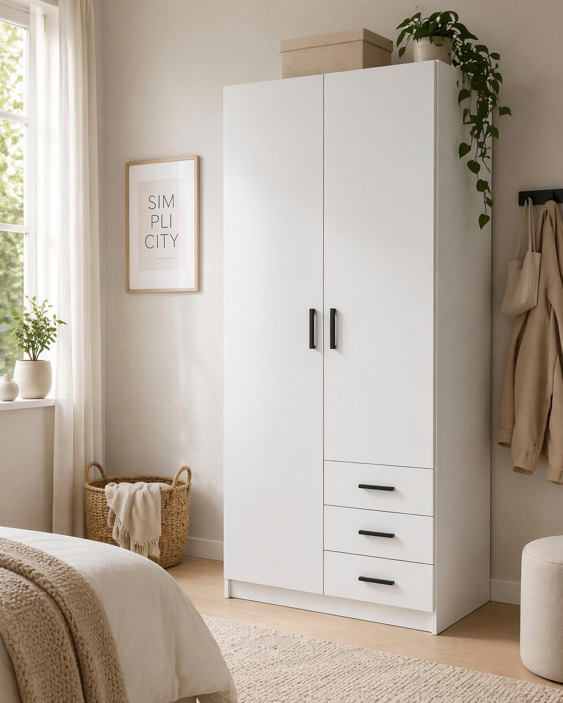 INOSIGN Kleiderschrank »Sprint Drehtürenschrank, Aufbewahrung Kasten Schrank Stauraum« Breite 98,5/147 oder 195,5 cm, je mit Einlegeböden und Kleiderstange