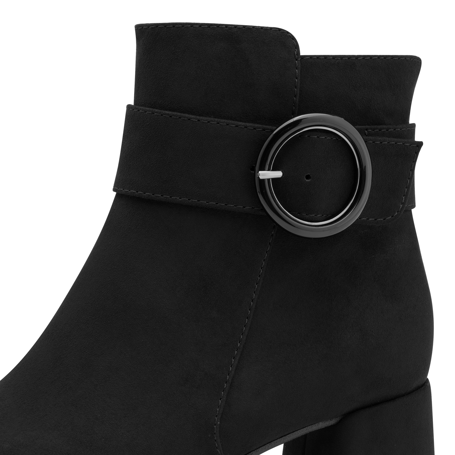 MARCO TOZZI Stiefelette, Blockabsatz, Abendschuh, Festtagsschuh mit Zierschnalle