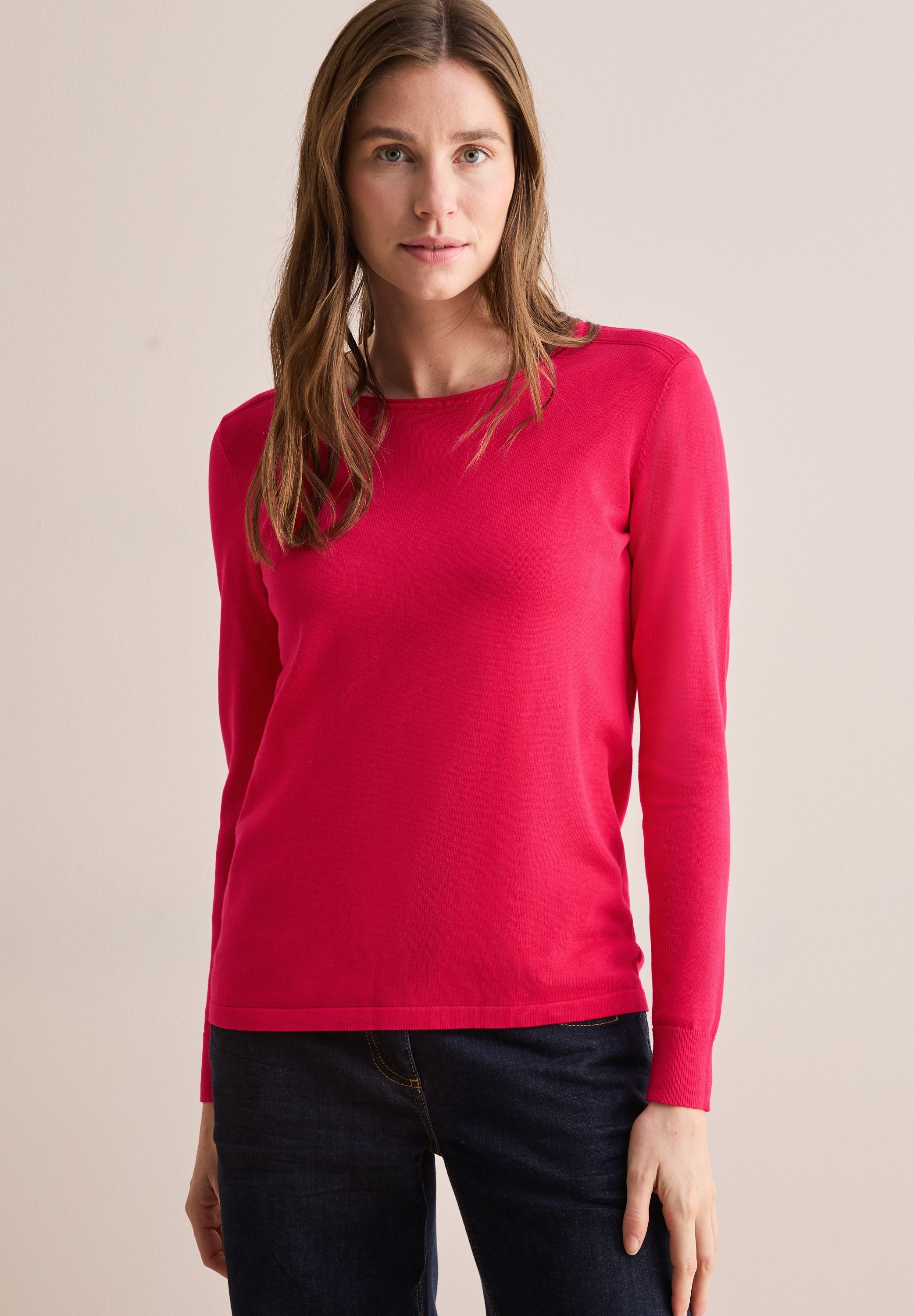 Cecil Strickpullover, im soften Baumwoll-Mix