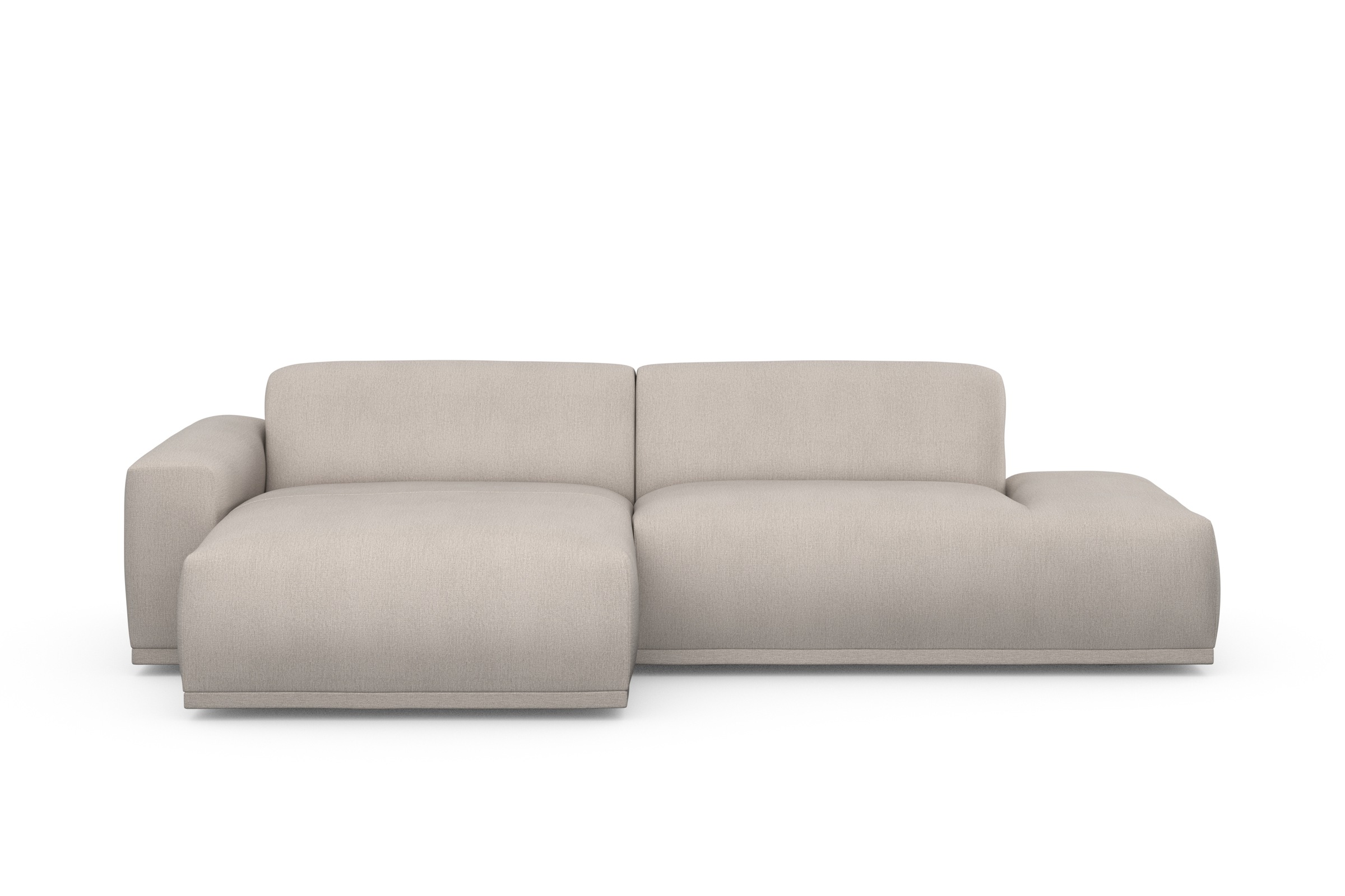 TRENDMANUFAKTUR Ecksofa Braga, aus 2 Teilen, moderner Cord-Stoff