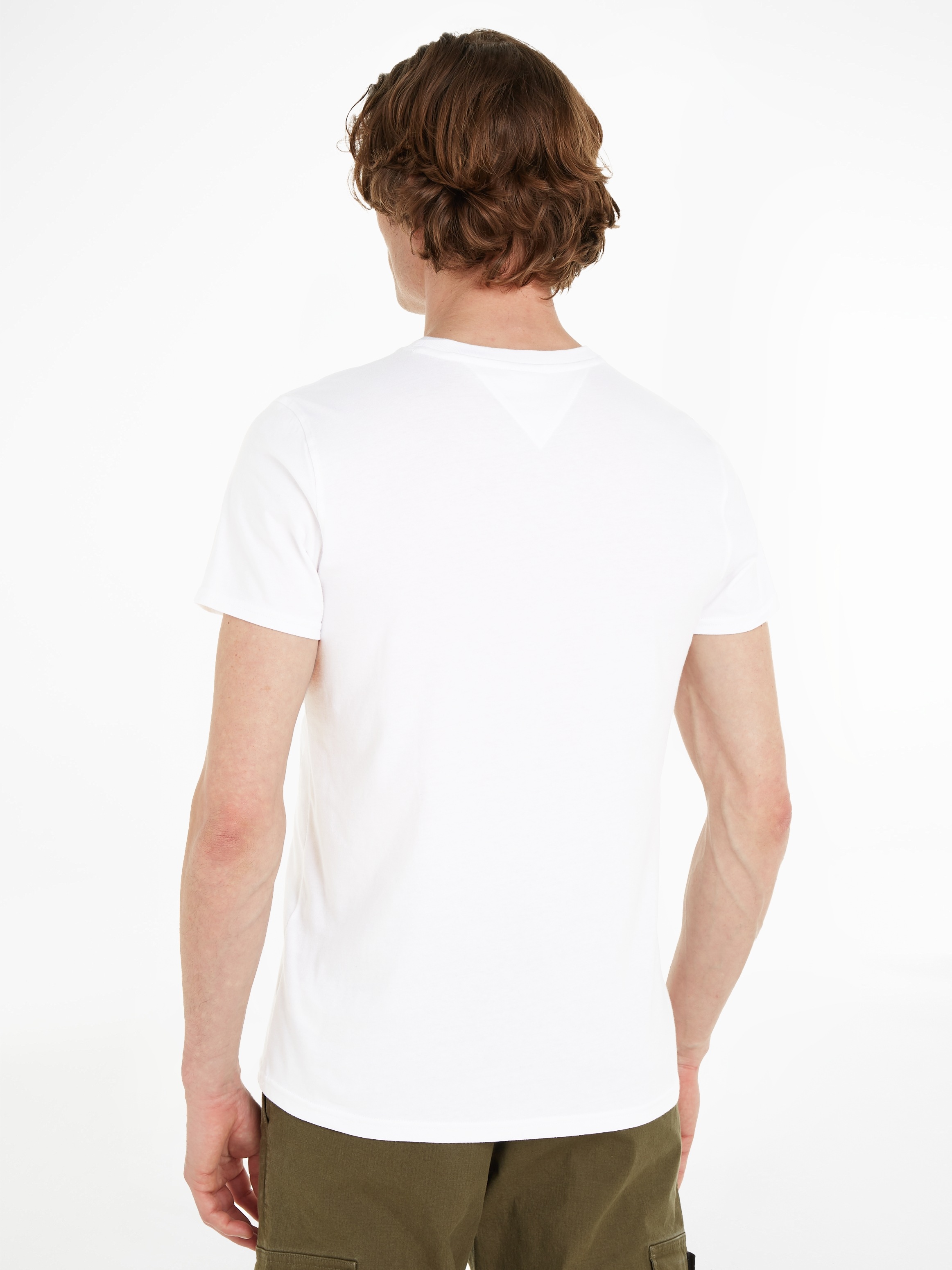 Tommy Jeans T-Shirt TEE«, 2PACK Brust ▷ Markenlogo mit SLIM der »TJM bestellen tlg., 2er-Pack), | (Packung, BAUR auf 2 JERSEY